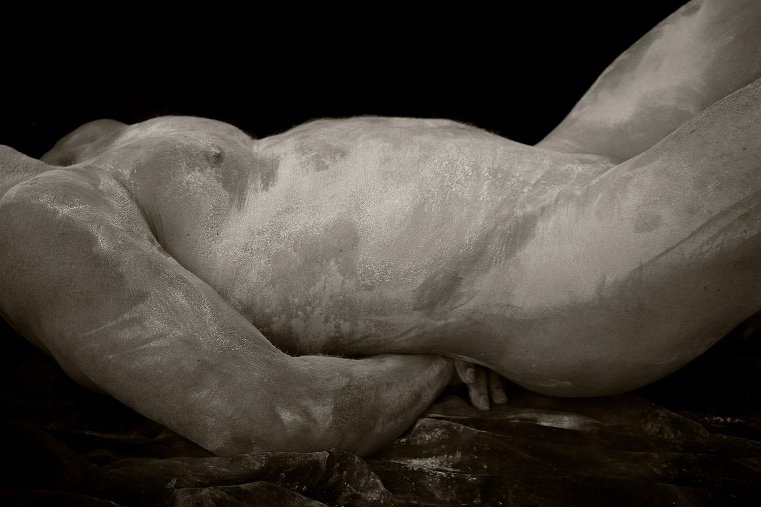 Ricky Cohete Nude Photograph - Sculpture of Cornelio, 2. Male Nude. Black and White Limited Edition Photograph