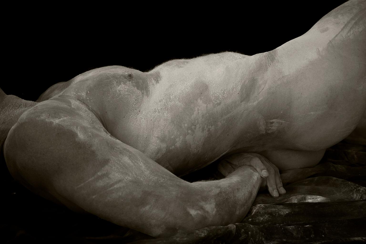 Ricky Cohete Black and White Photograph - Sculpture of Cornelio. Male Nude. Black and White Limited Edition Photograph