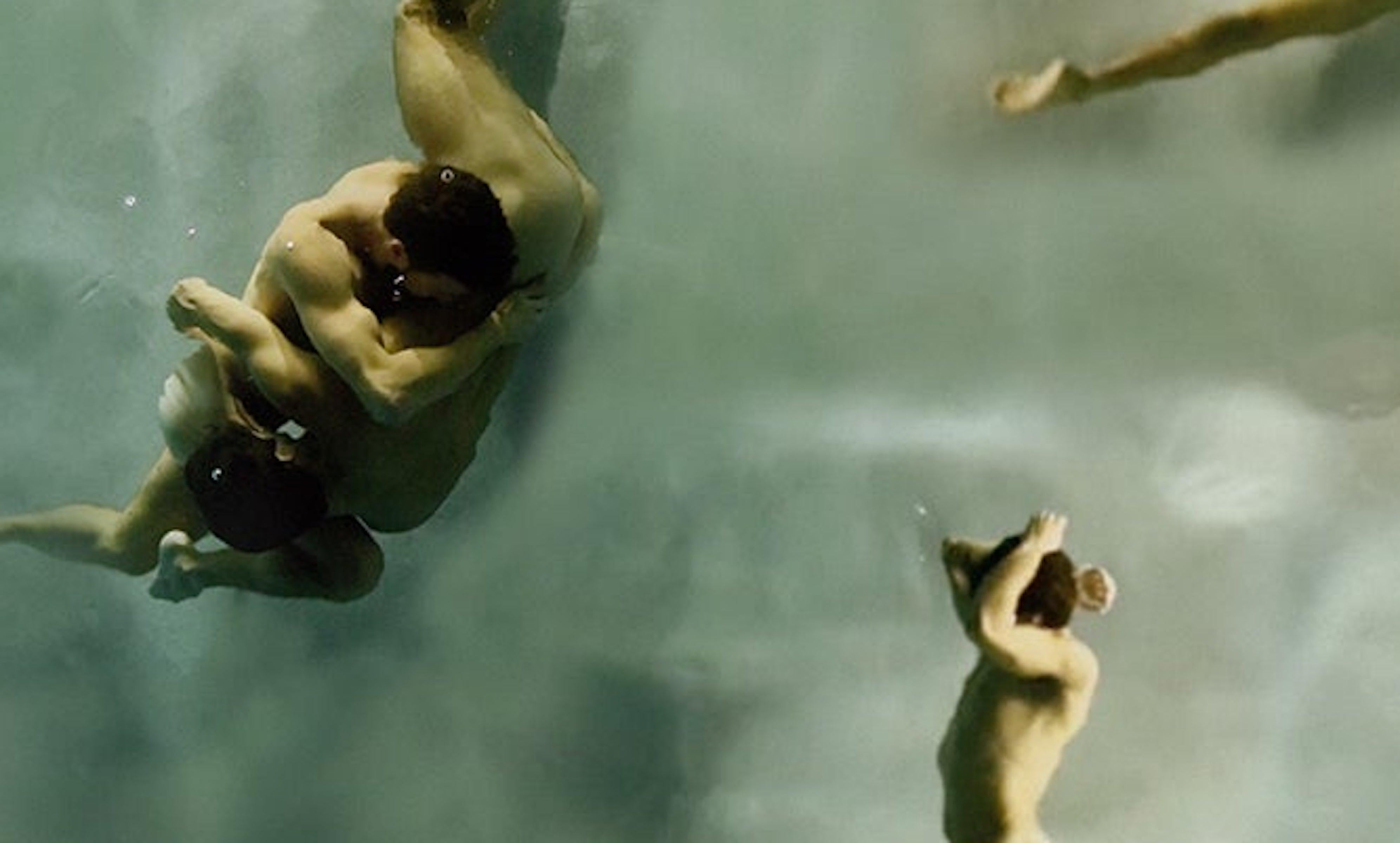 The Alignment. Framed. Nude Swimmers. Limited Edition Color Photograph For Sale 3