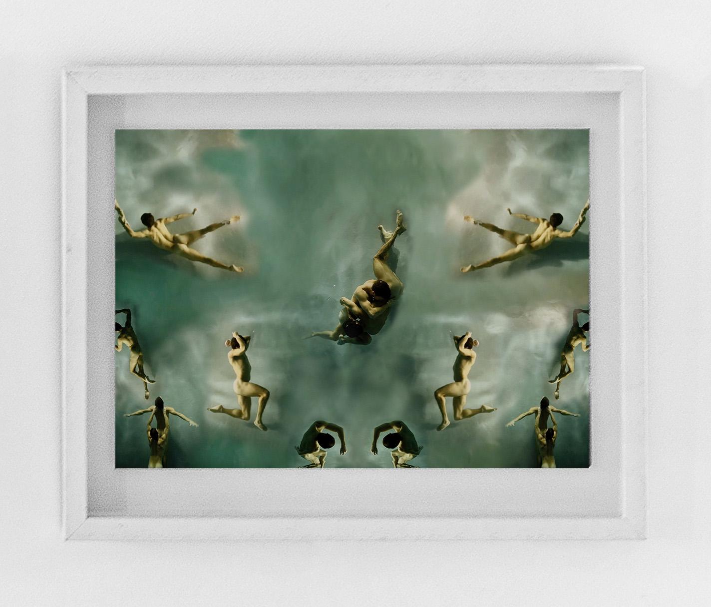 The Alignment. Framed. Nude Swimmers. Limited Edition Color Photograph