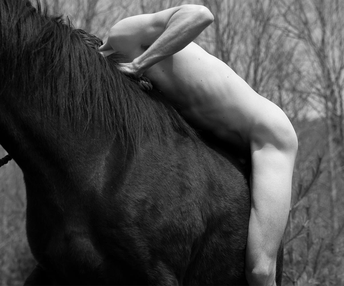 Untitled, 2023 by Ricky Cohete
From The series Horse and Dancer
Archival Pigment print
Image size: 24 in. H x 36 in. W
Edition of 10
Unframed

Black and White Photography

_________________________
Ricky Cohete was born in a coastal city in Ecuador,