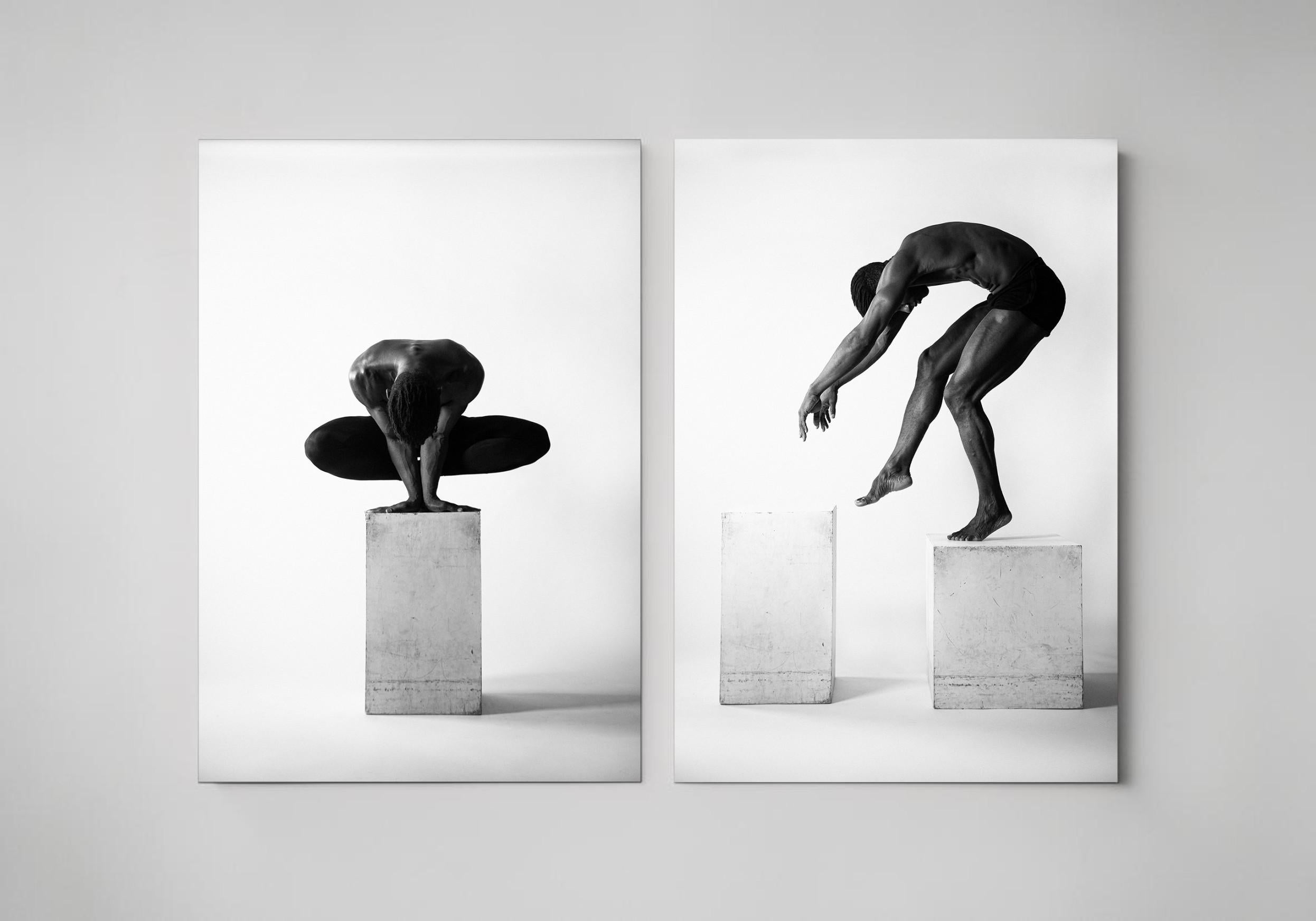 Ricky Cohete Black and White Photograph - Warp and Leap. Archival pigment print