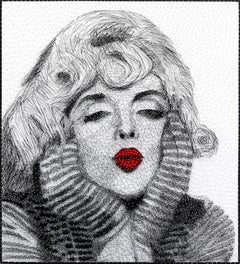 Marilyn 2  -  Original Mixed Media String Artwork