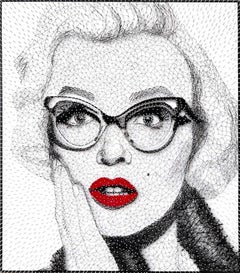 Marilyn - Original Mixed Media String Artwork