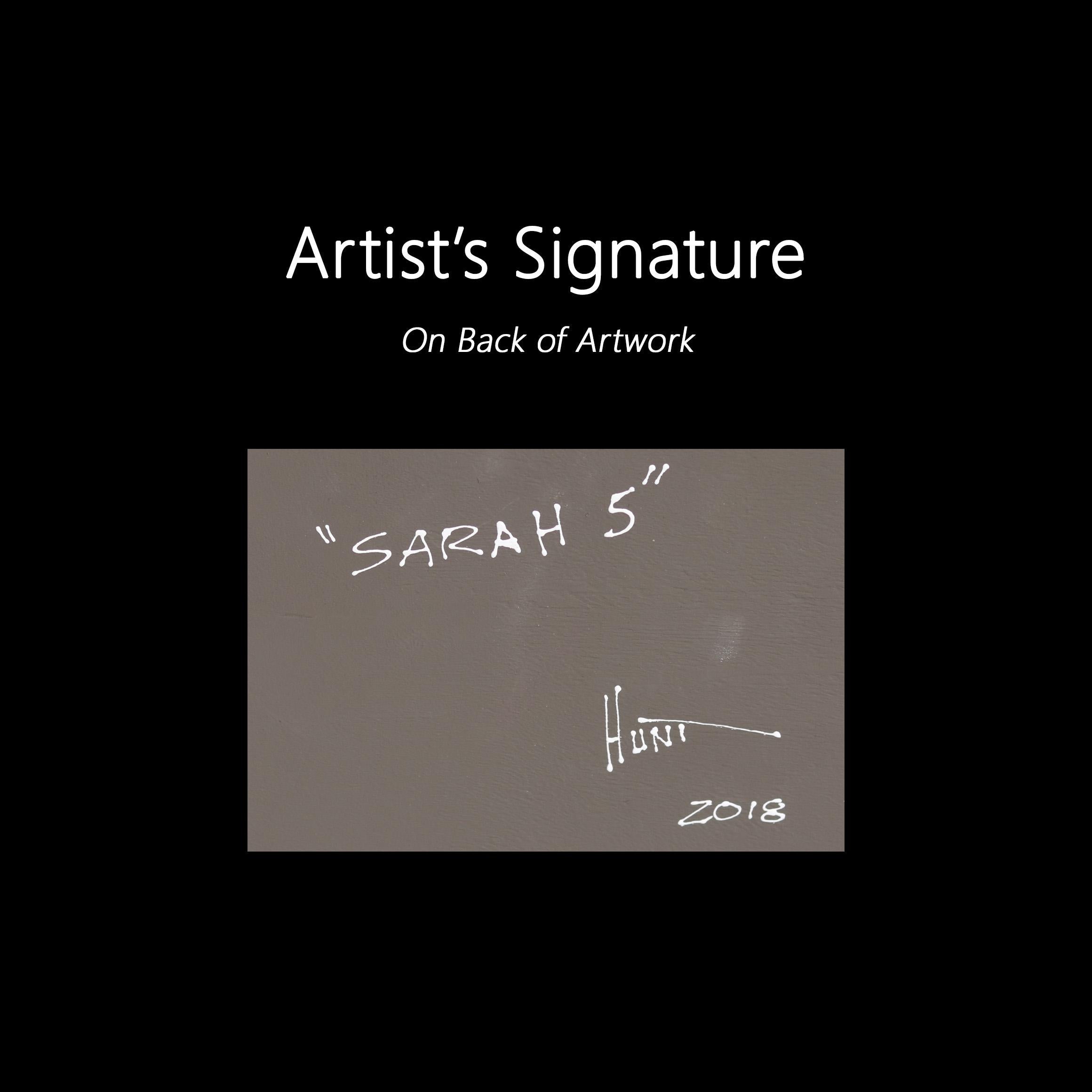 Sarah 5 - Nail and Thread Original Mixed Media String Artwork 1