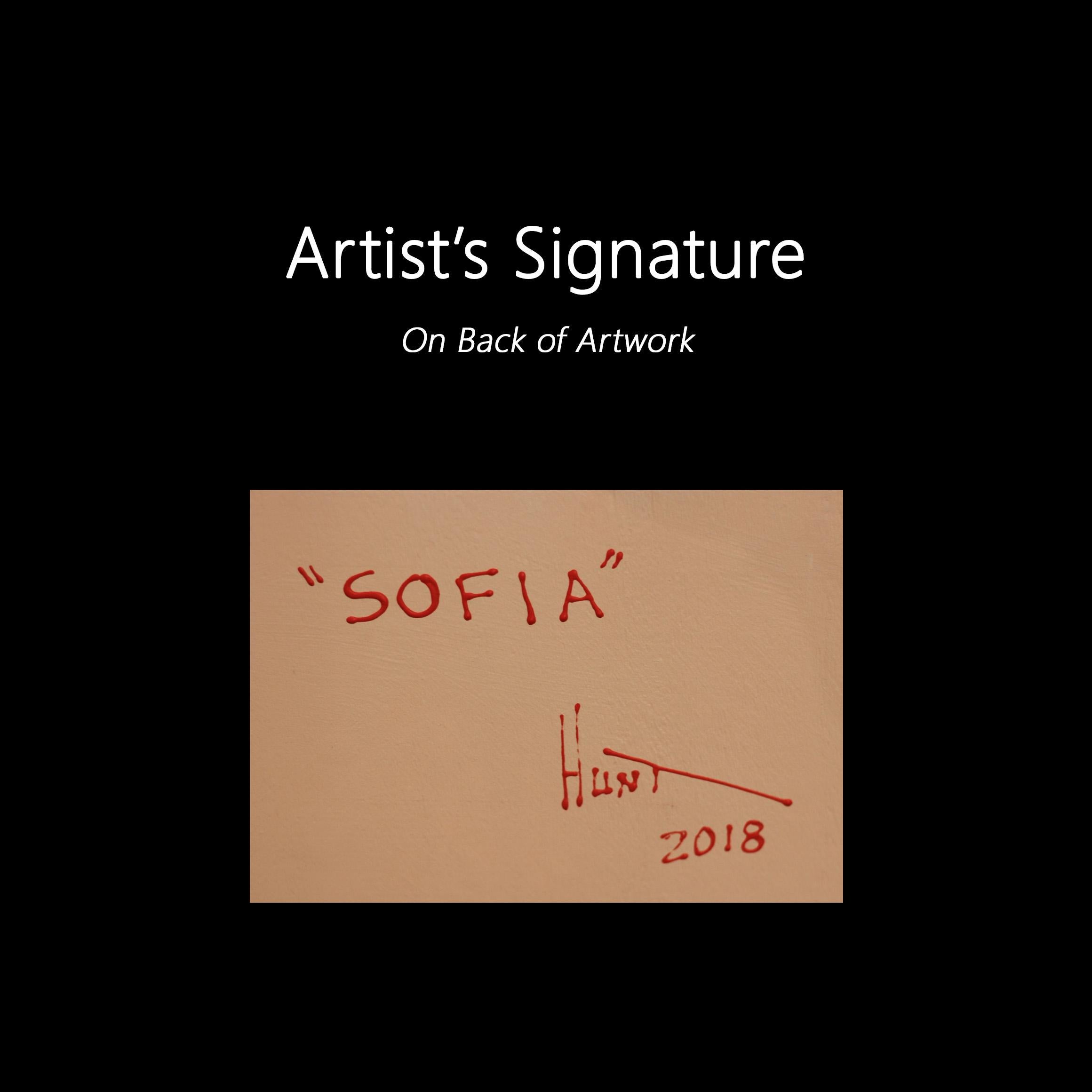 Sofia - Nail and Thread Original Mixed Media String Artwork 5