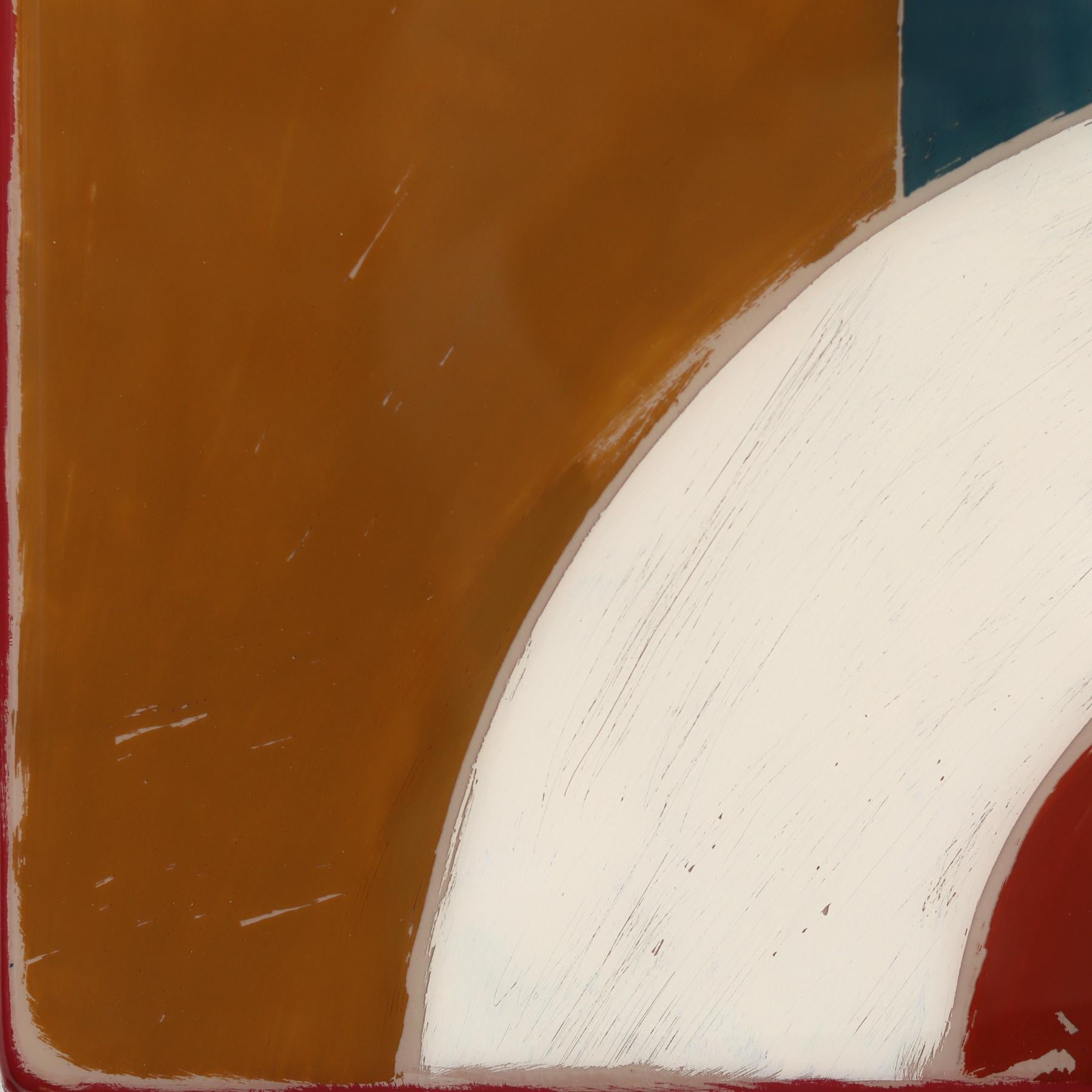 A Bigger Time Zone - Abstract Contemporary Colorful Geometric Resin Artwork For Sale 2