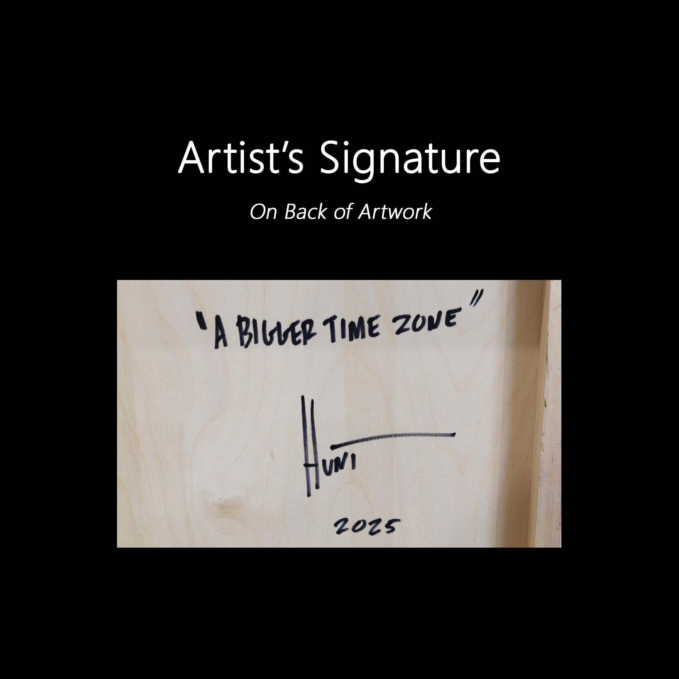 A Bigger Time Zone - Abstract Contemporary Colorful Geometric Resin Artwork For Sale 4