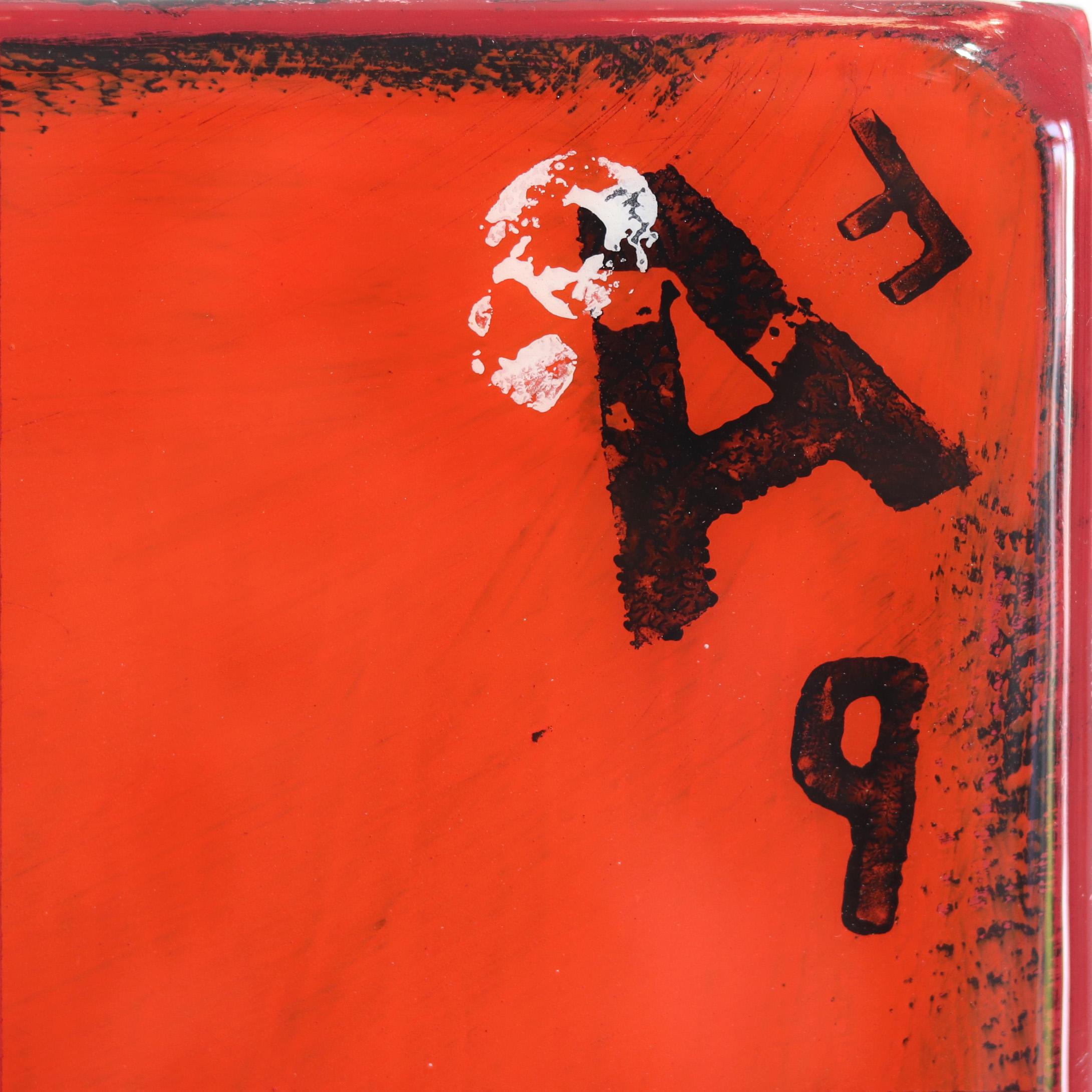 Alphabet Soup 5 - Modern Minimalist Resin Artwork For Sale 1