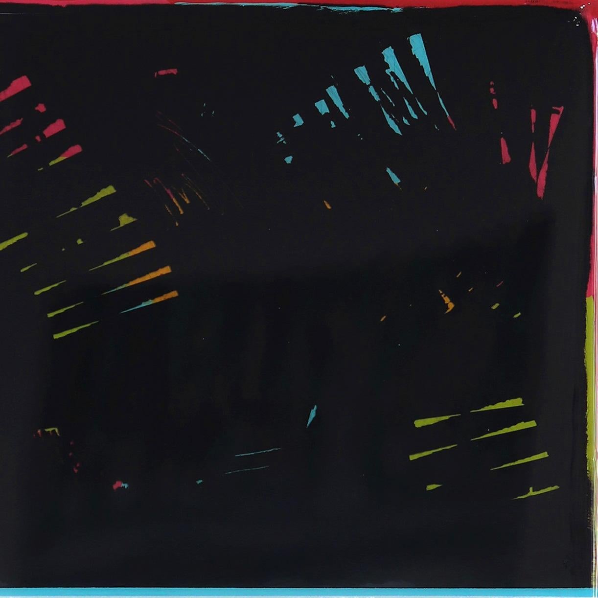 L'arte murale minimalista a tecnica mista di Ricky Hunt è influenzata dal suo passato tumultuoso che ha portato a un cambiamento di paradigma nella creatività e nella vita. An He ricopre il pannello di legno con strati di vernice acrilica,
