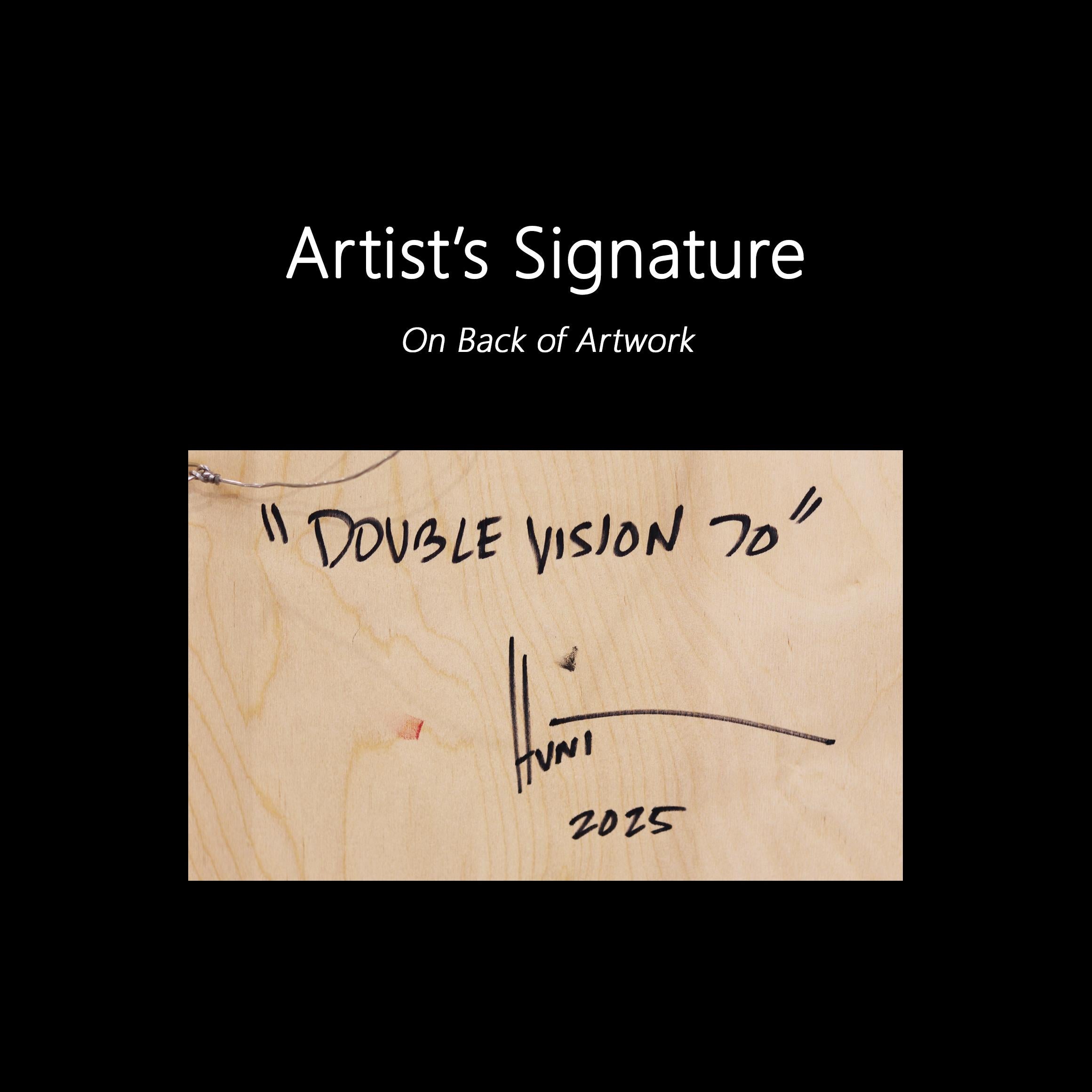 Double Vision 70 - Modern Shiny Resin Minimalist Vibrant Red Abstract Artwork For Sale 6