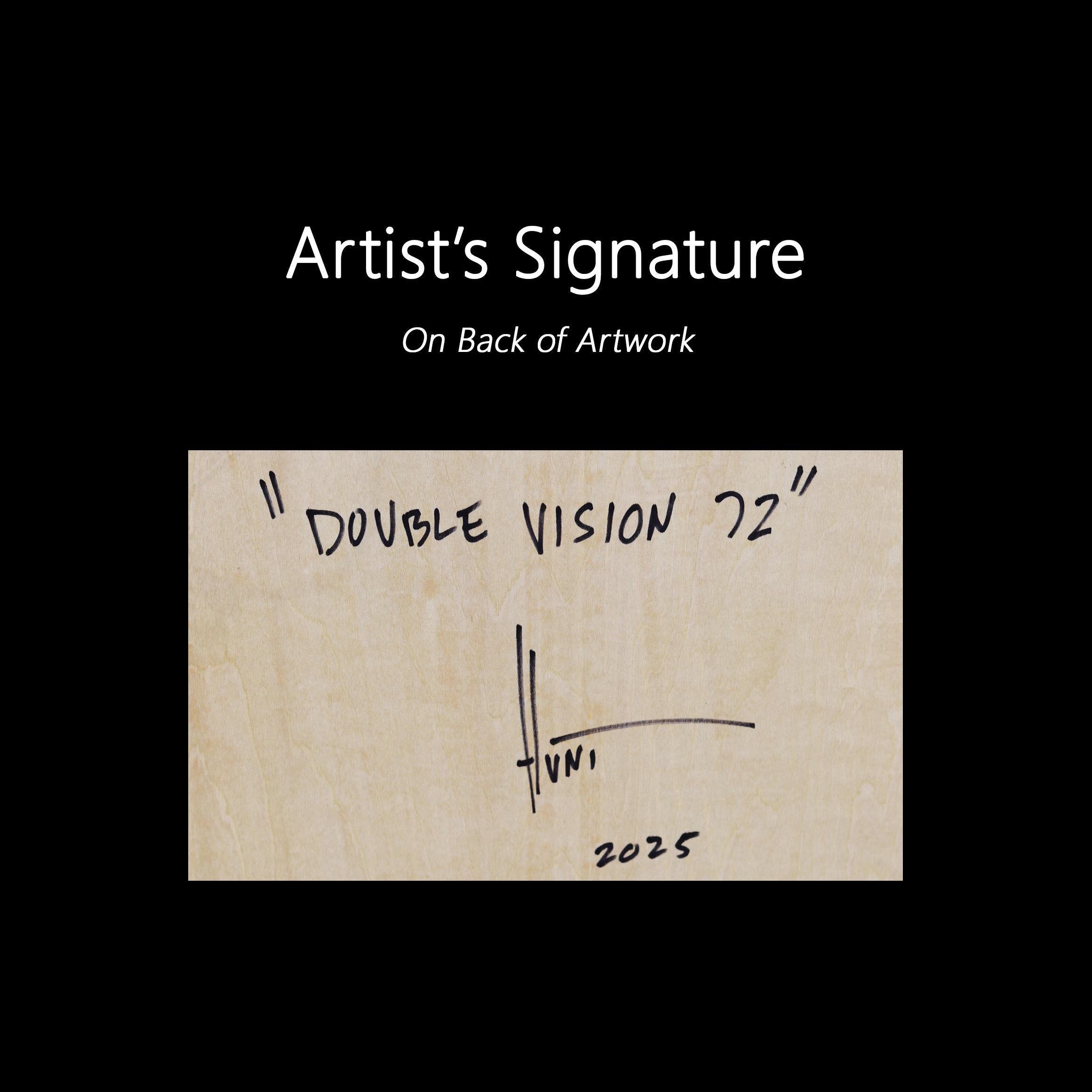 Double Vision 72 - Modern Shiny Resin Minimalist Vibrant Red Two Tone Artwork For Sale 6