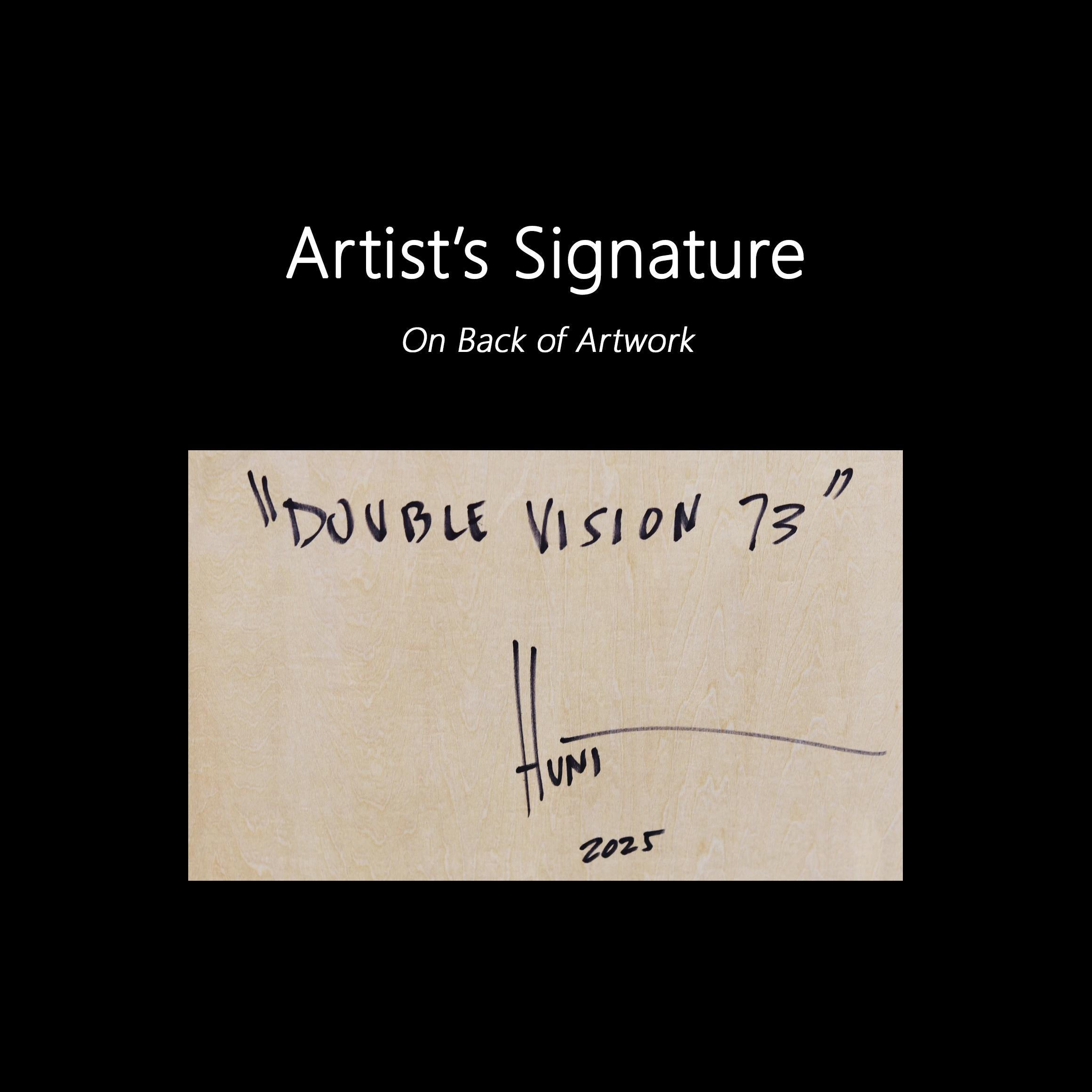 Double Vision 73 - Modern Shiny Resin Minimalist Dark Green Abstract Artwork For Sale 7