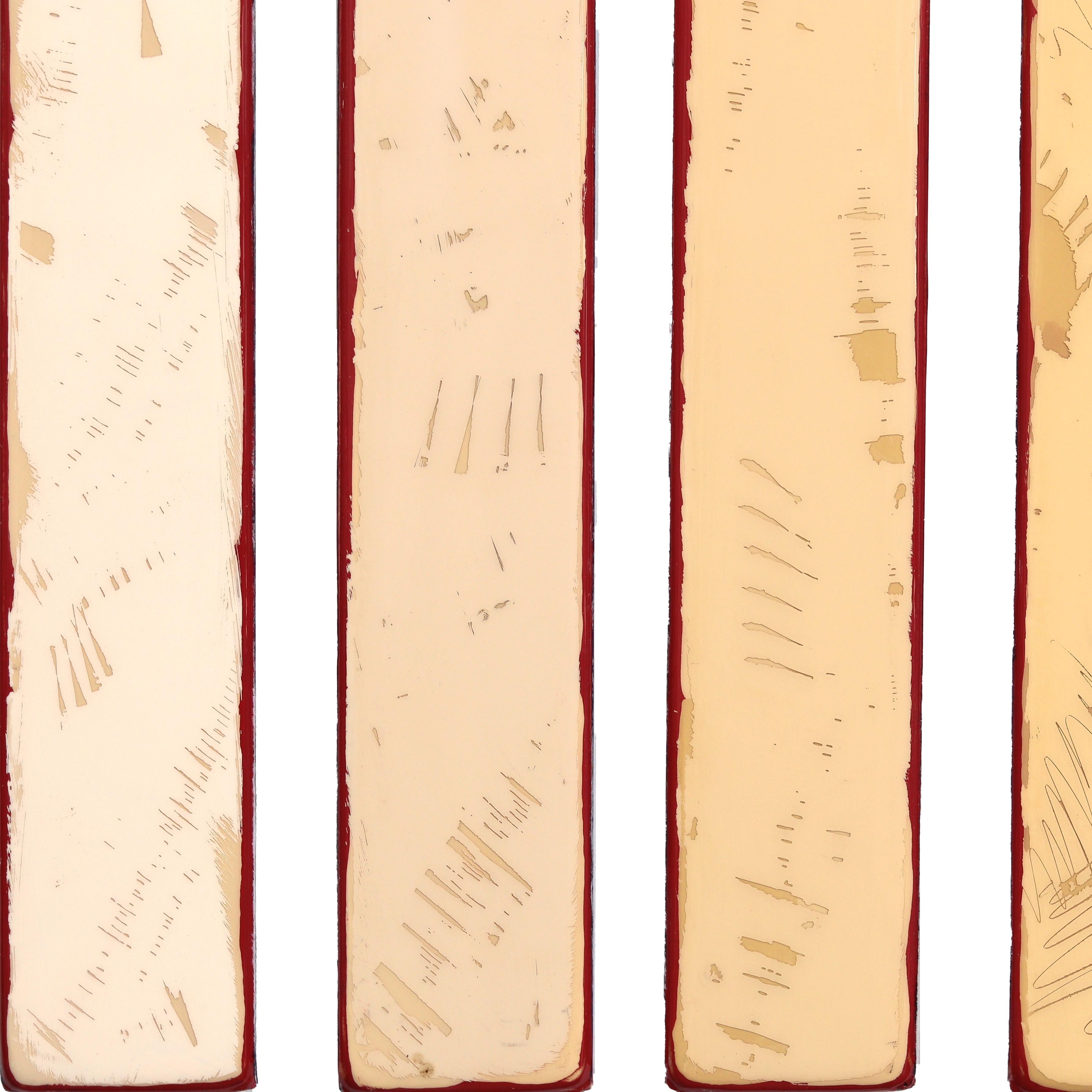 Gamut Wave 14 - Large Original Modern Shiny Resin Minimalist Brown Tone Artwork im Angebot 2