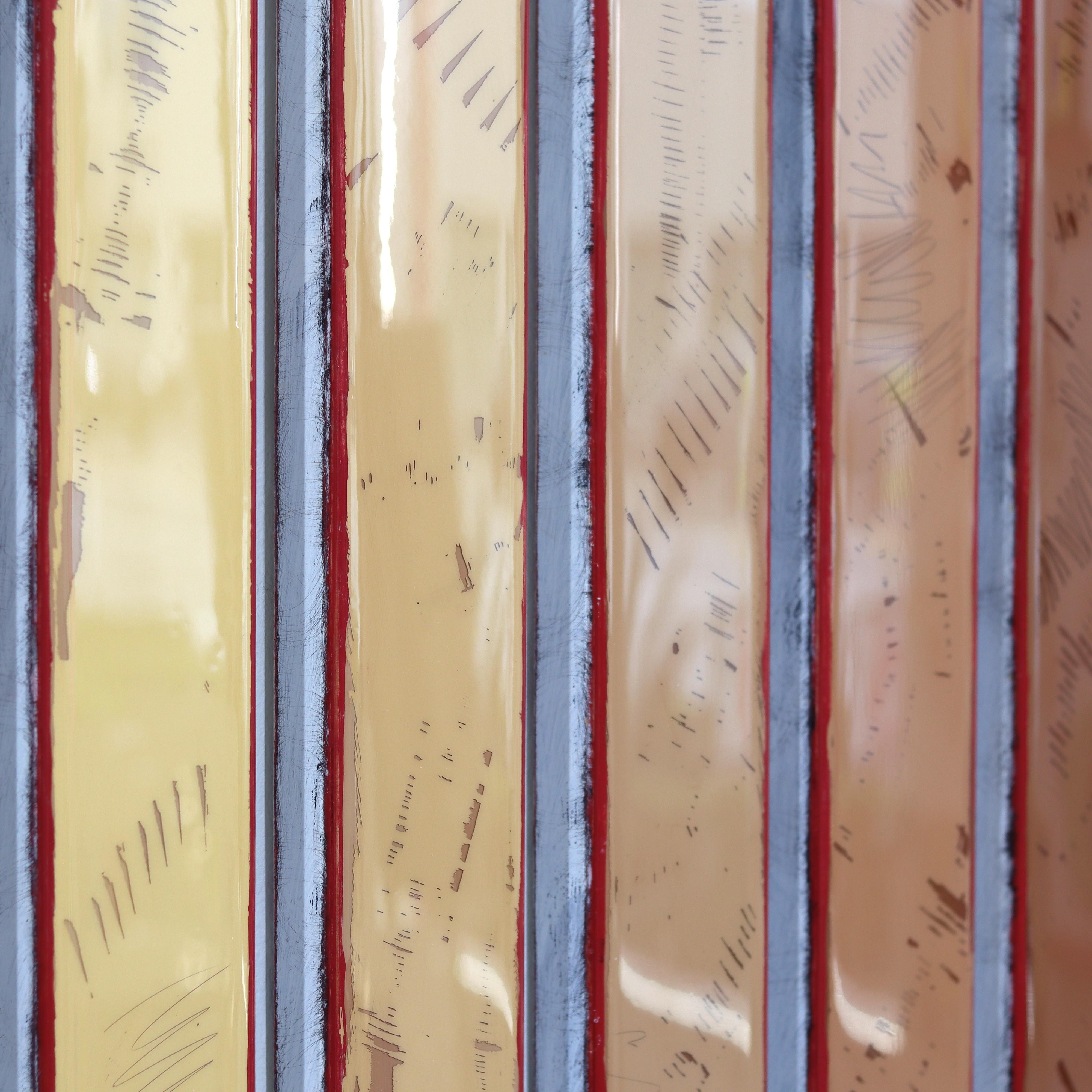 Gamut Wave 14 - Large Original Modern Shiny Resin Minimalist Brown Tone Artwork im Angebot 5