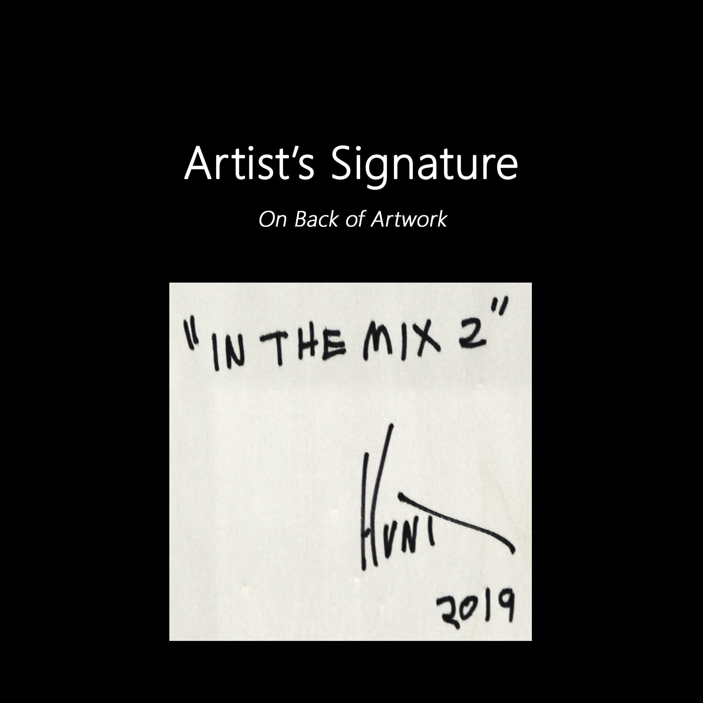 In The Mix 2 - Oeuvre d'art en résine monochrome, minimaliste et moderne en vente 6
