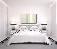 In The Stars – Modernes gestreiftes Acryl-Kunstwerk aus gestreiftem Harz