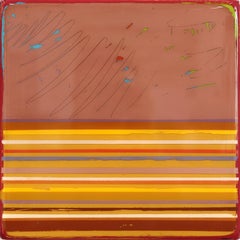 In Tune 68 - Small Modern Resin Warm Tone Minimalist Artwork