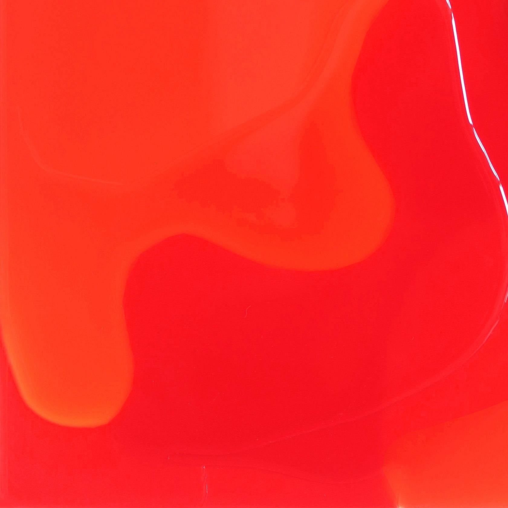 Lightning 2 - Mehrschichtiges Mulitcolor-Kunstwerk aus rotem Harz im Angebot 4