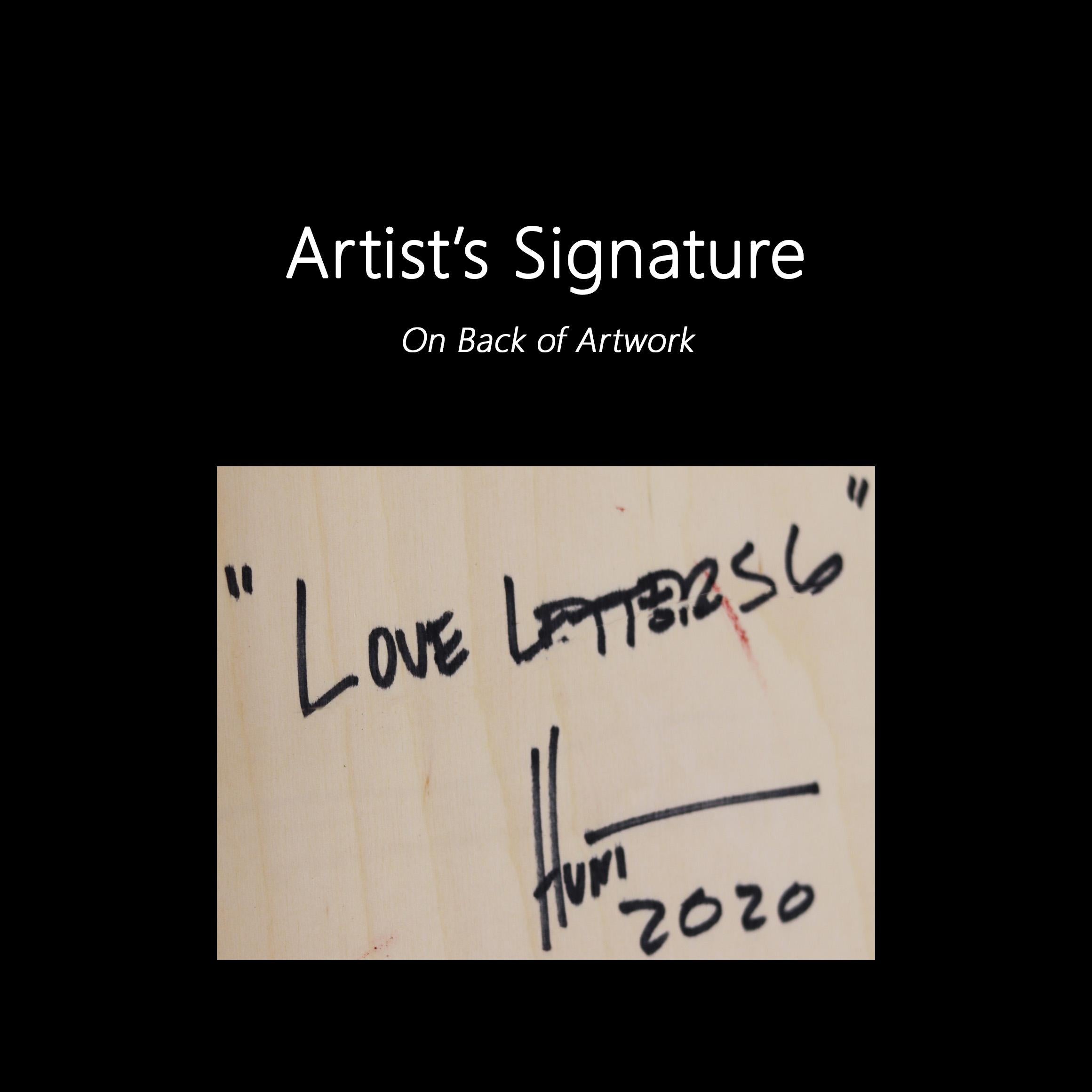 Cartas de Amor 6 - Minimalista Moderna Obra de Arte Original de Resina en venta 5