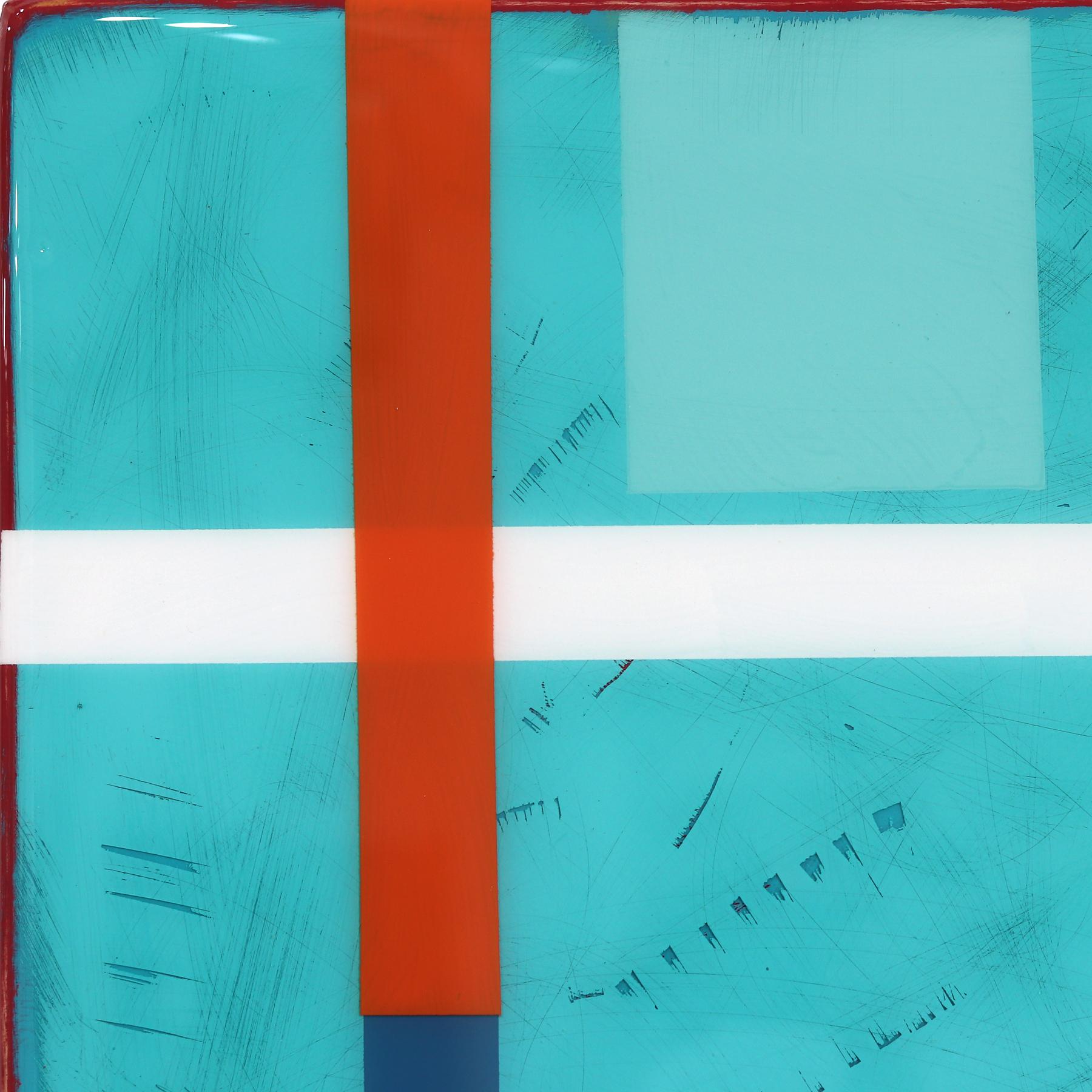 Made In The Shade 5 - Modern Resin Minimalist Multicolor Geometric Abstract Art For Sale 1