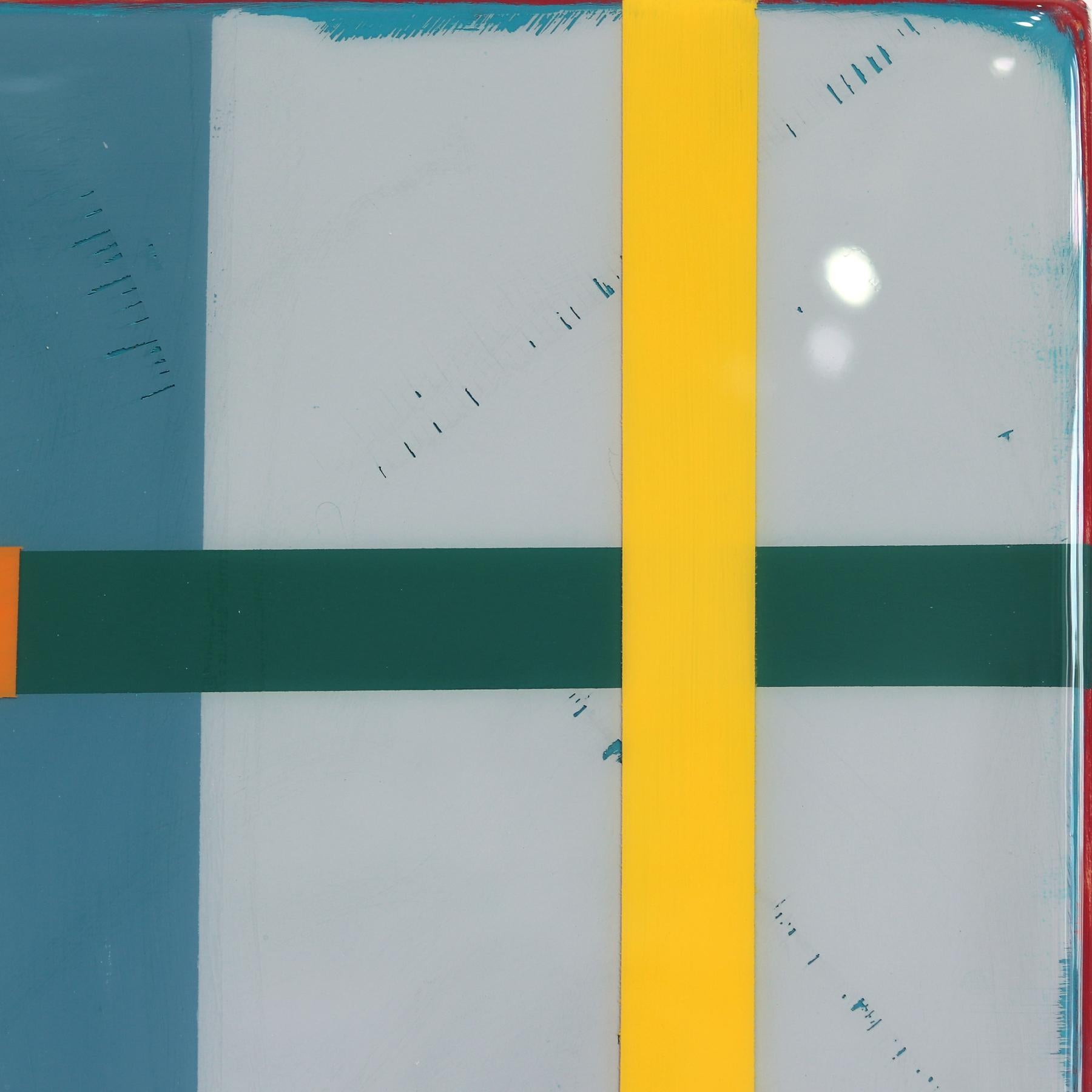 Made In The Shade 5 - Modern Resin Minimalist Multicolor Geometric Abstract Art For Sale 3
