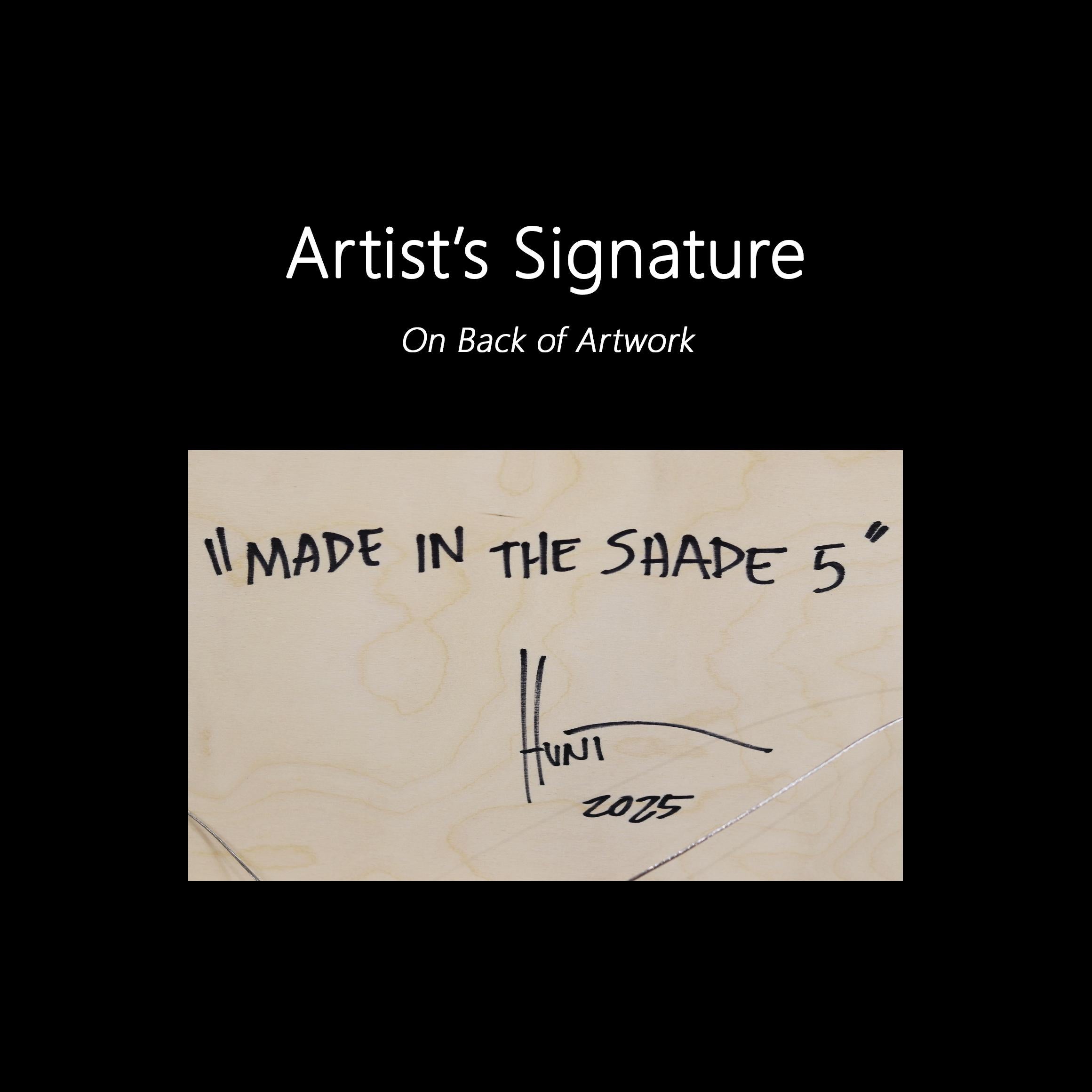 Made In The Shade 5 - Modern Resin Minimalist Multicolor Geometric Abstract Art For Sale 7