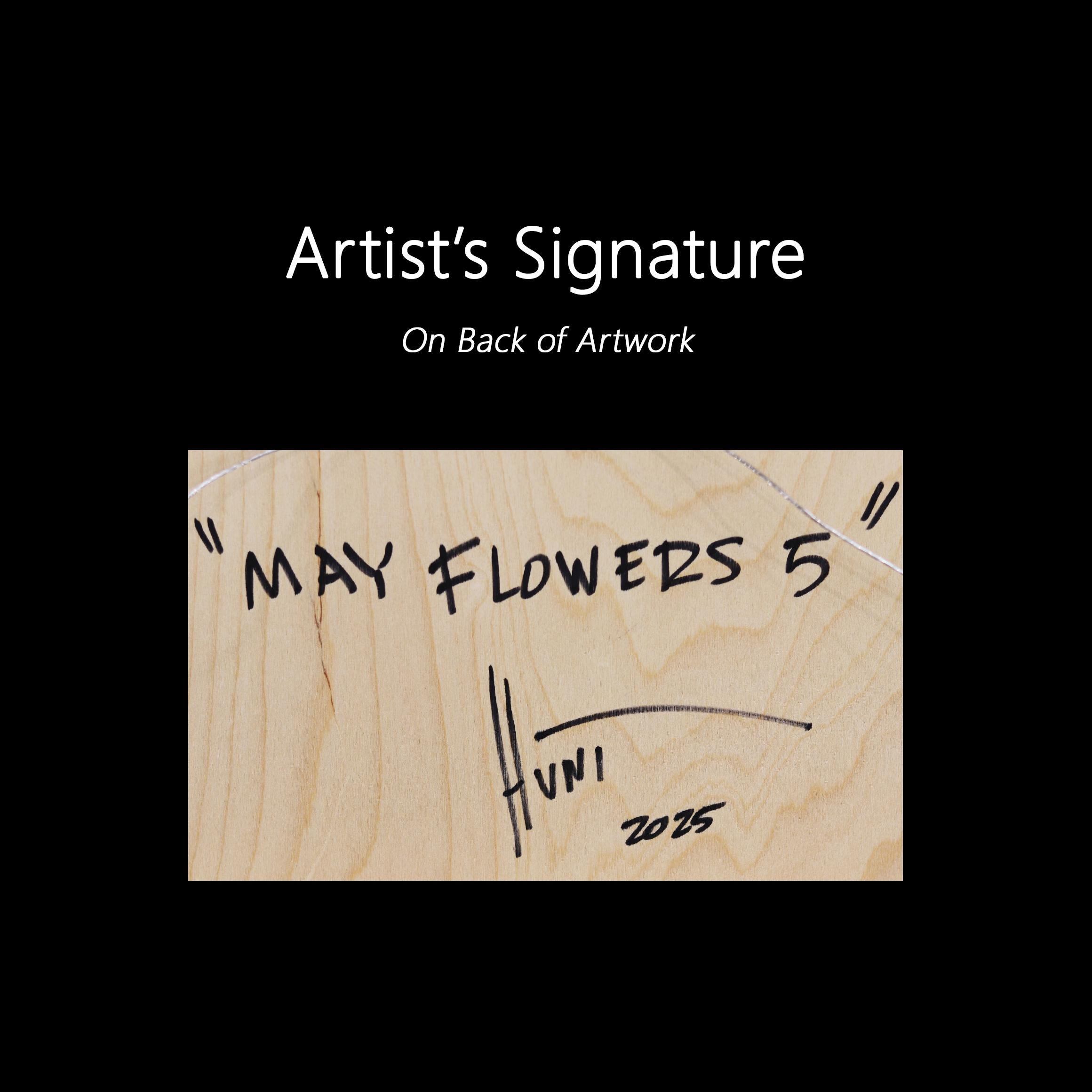 May Flowers 5 - Minimalist Modern Abstract Acrylic Geometric Resin Artwork For Sale 4