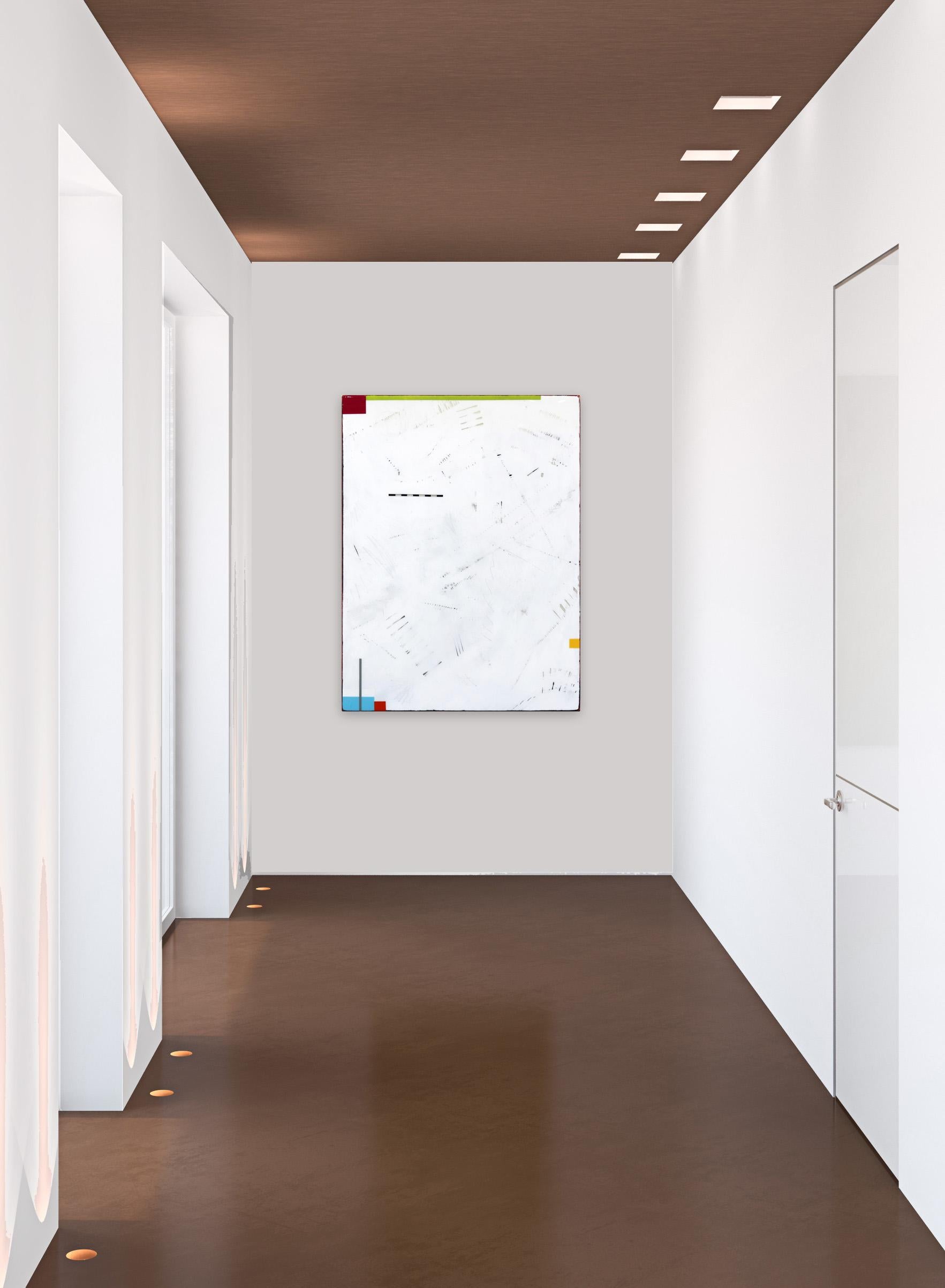 Frühlingszeit 4  Modernes minimalistisches Kunstwerk aus Acryl und Harz im Angebot 3
