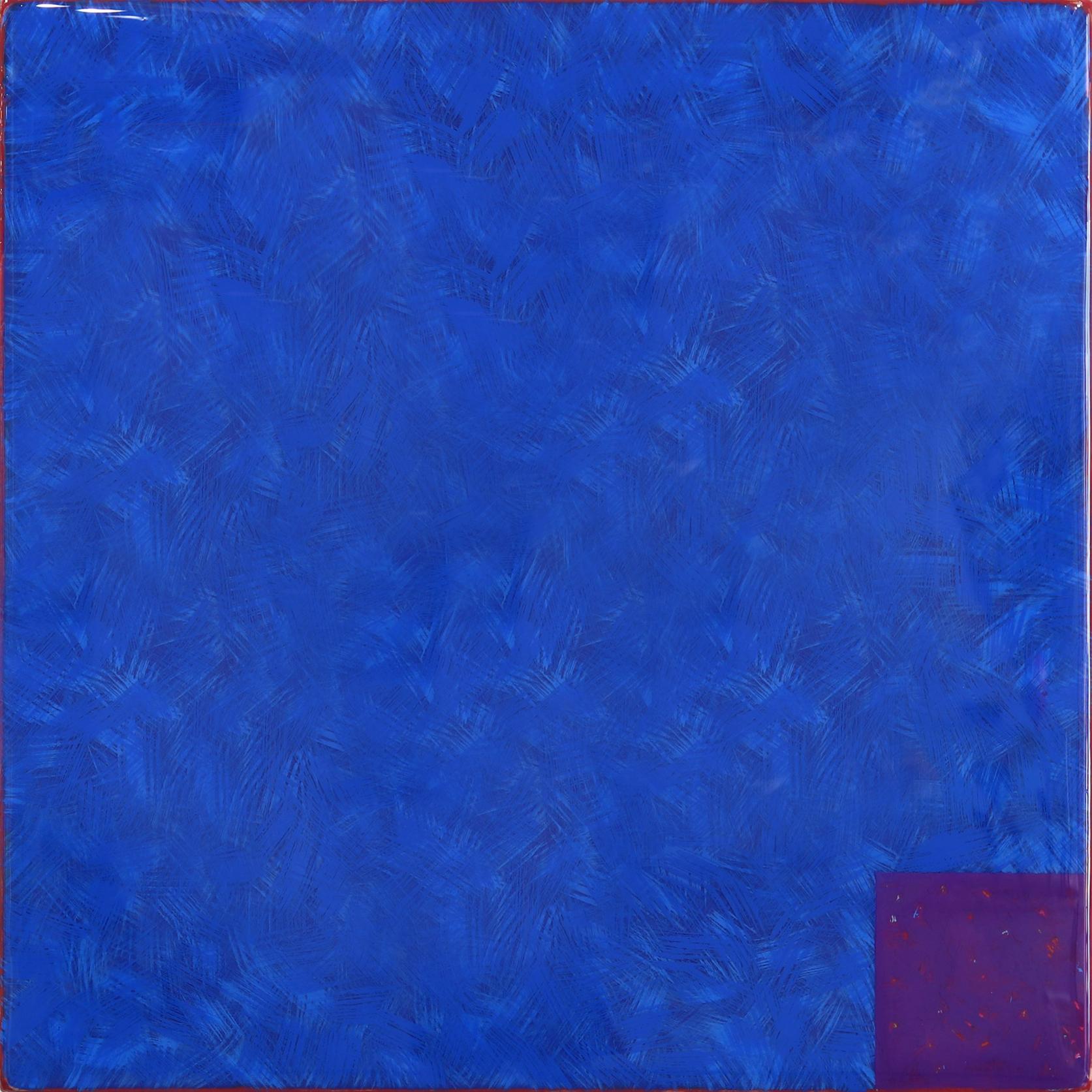 Sunday Blue 3 - Acrylic Vibrant Blue Modern Resin Artwork