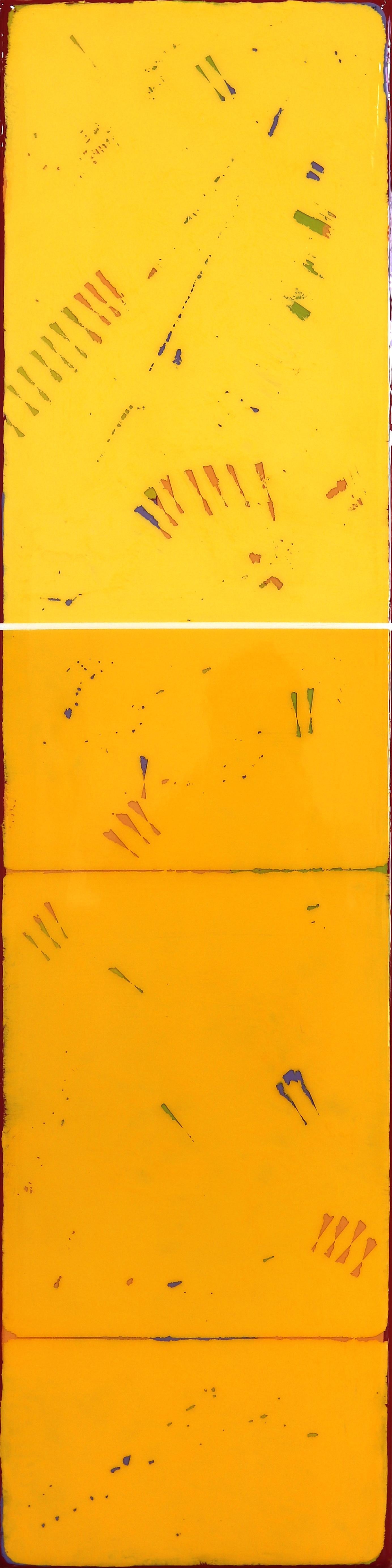 Sunspot 115 - Modern Acrylic Yellow Resin Artwork