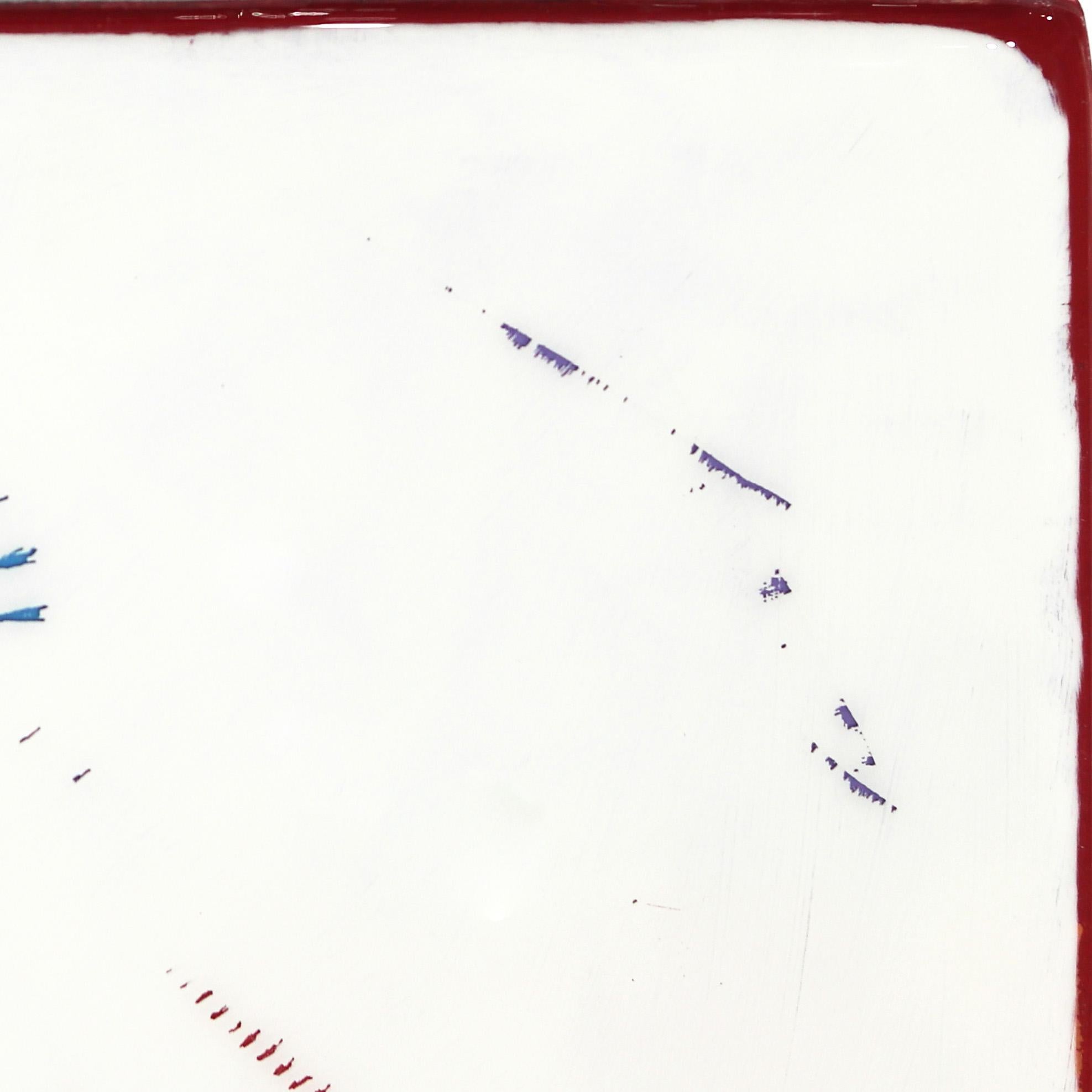 Sonnenfleck 93  -  Modernes Minimalistisches Buntes Streifen Großes Abstraktes Kunstharz Kunstwerk 3