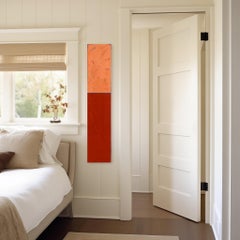 Großer Sonnenfleck 46 - Modernes Harz Minimalistisch Feurig Zweifarbig Abstraktes Kunstwerk