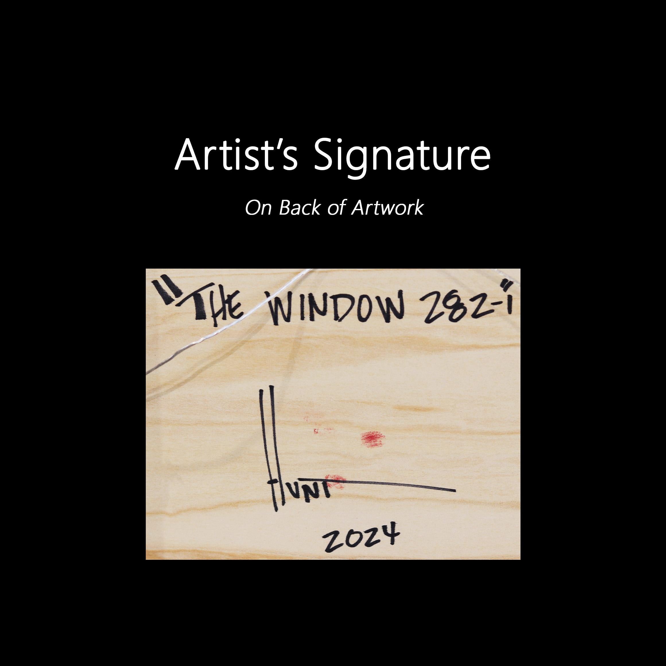 The Window 282-1 - Modernes monochromes Kunstharz-Kunstwerk im Angebot 8