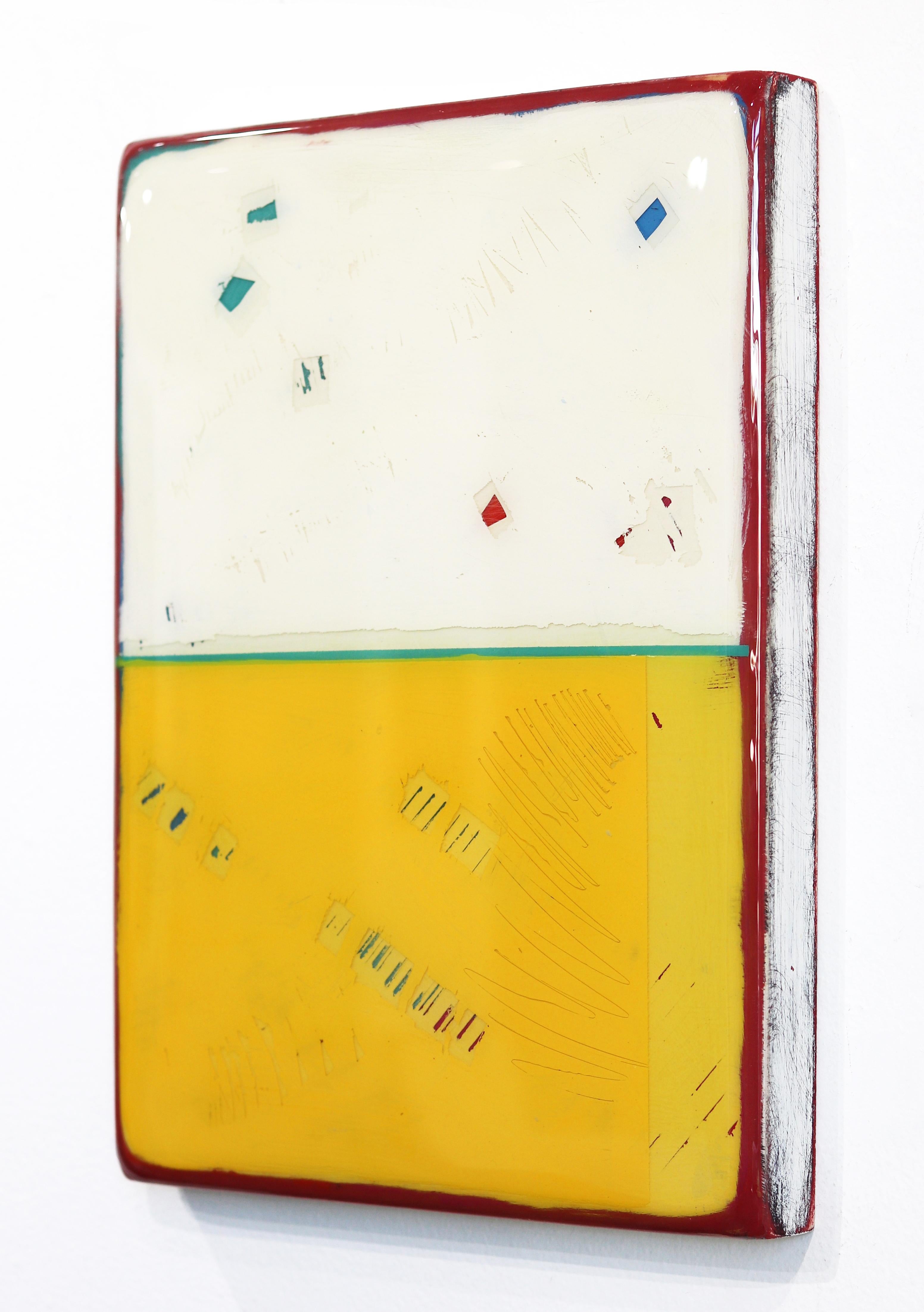 The Window 292 - Modern Monochromatic Resin Artwork For Sale 1