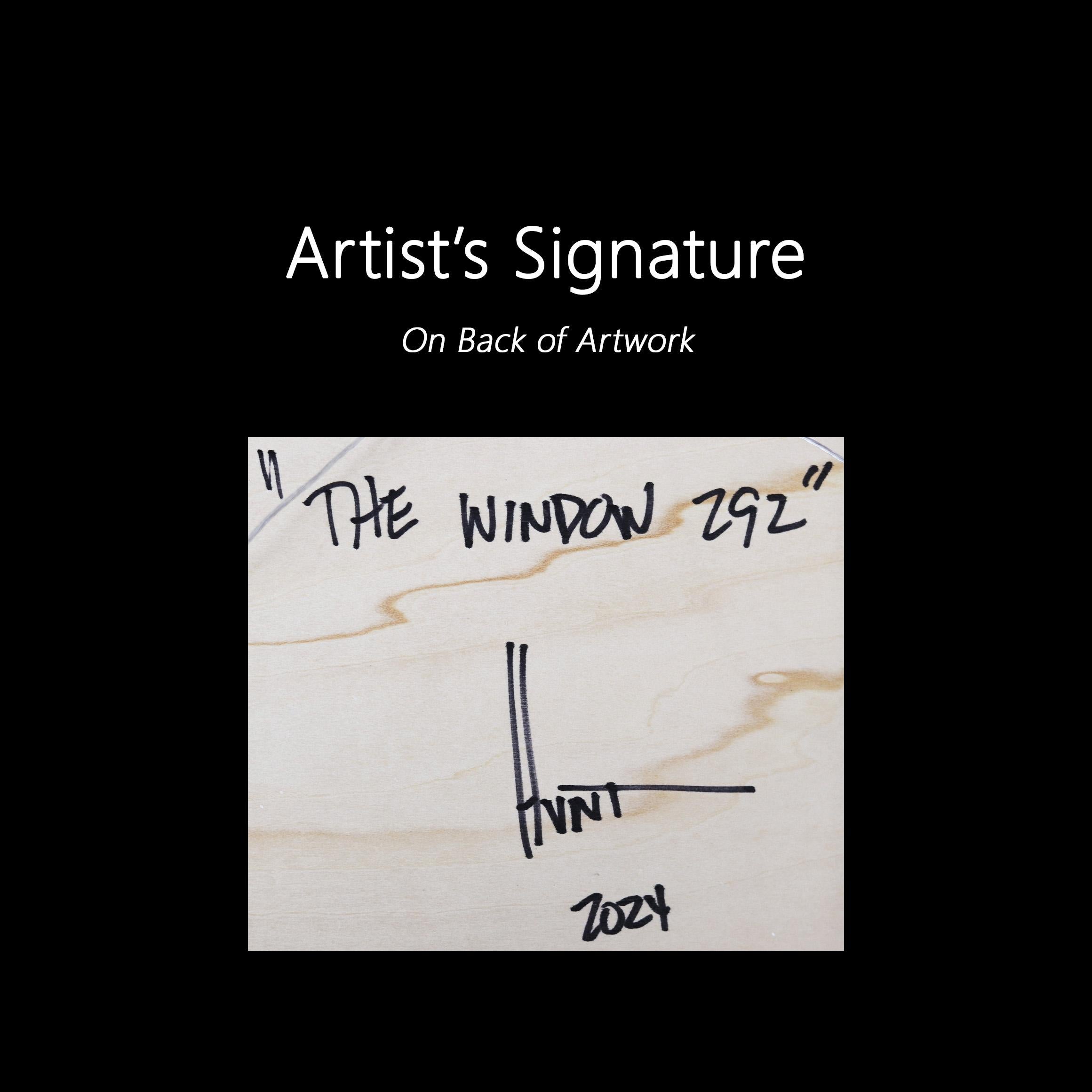 The Window 292 - Modern Monochromatic Resin Artwork For Sale 6