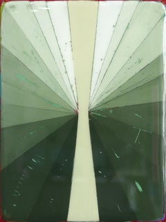 The Window 297 – Modernes monochromes Kunstwerk aus Harz