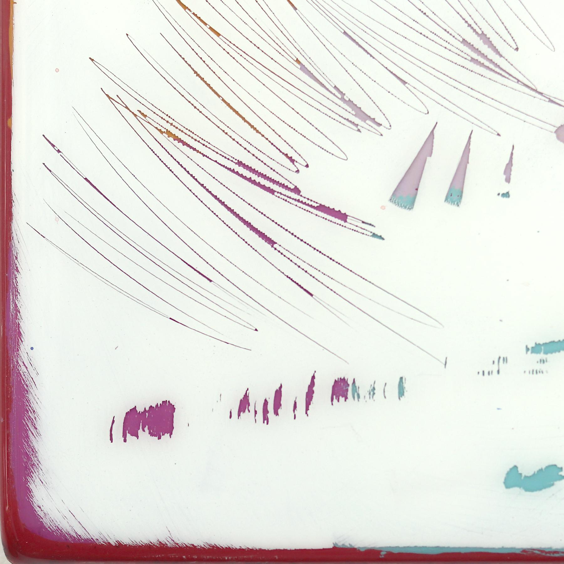 The Window 338 - Modern Resin Minimalist Blue Two Tone Color Field Abstract Art For Sale 5