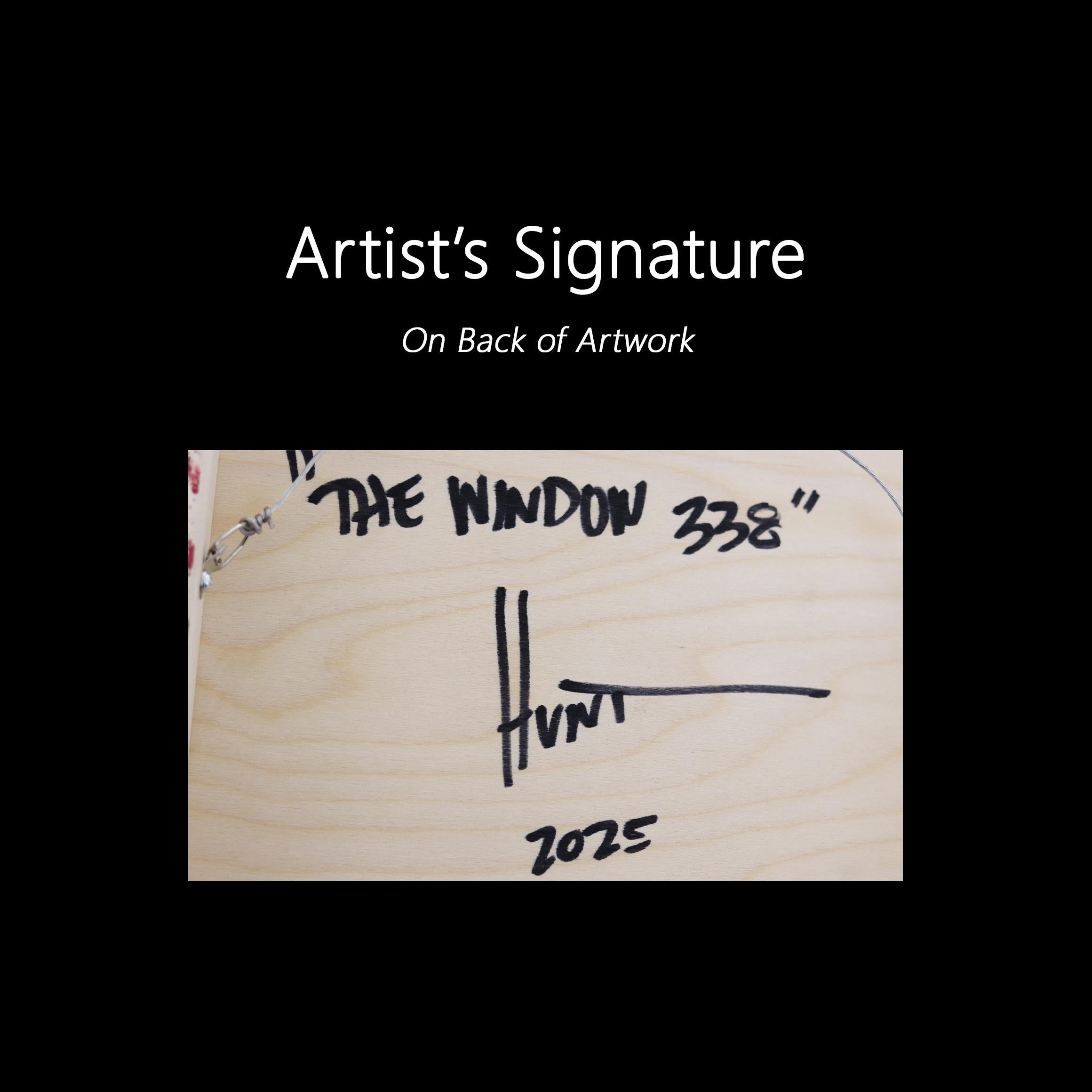 The Window 338 - Modern Resin Minimalist Blue Two Tone Color Field Abstract Art For Sale 7