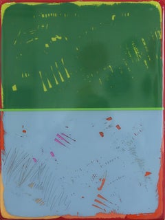 The Window 368 - Modern Shiny Resin Minimalist Earthy Cool Dual Tone Artwork