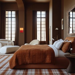 The Window 369 - Modern Shiny Resin Minimalist Red and Yellow Dual Tone Artwork