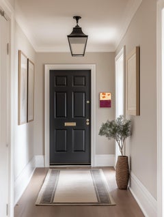 The Window 376 - Opera d'arte moderna in resina lucida minimalista in borgogna beige a doppia tonalità