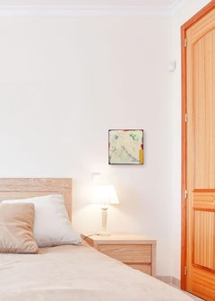 Tide Pools 41 - Contemporary Shiny Resin Minimalist Abstract Artwork on Wood