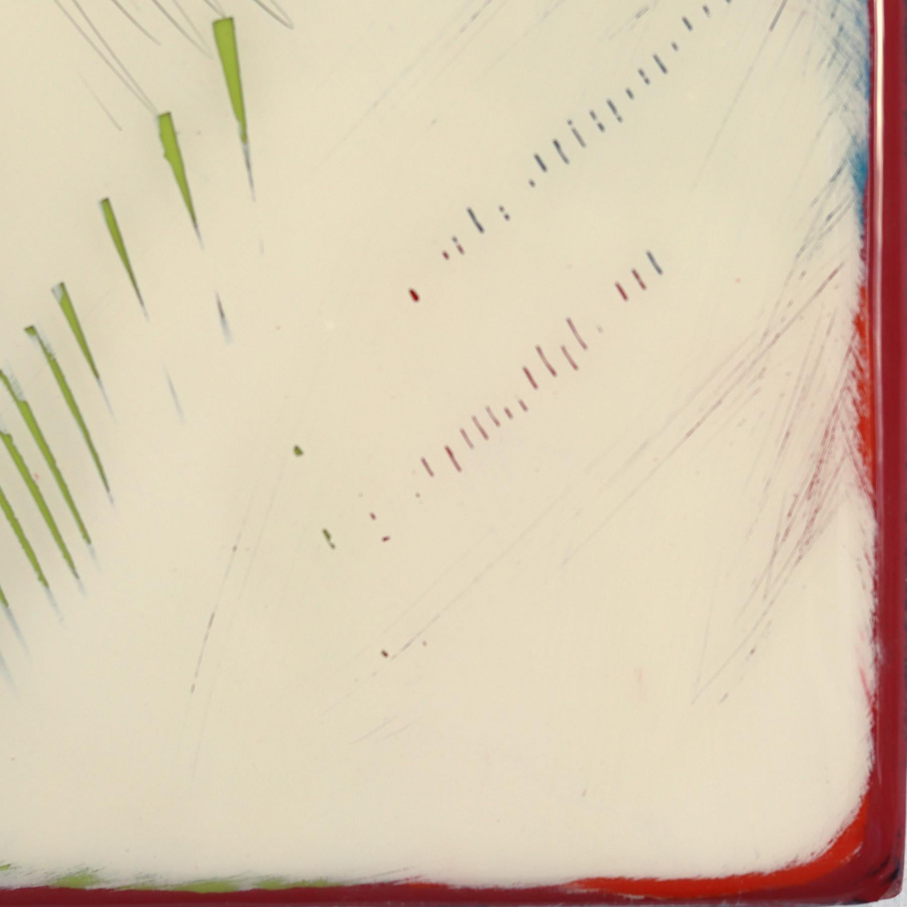 Tide Pools 43 - Contemporary Shiny Resin Minimalist Abstract Artwork on Wood For Sale 3