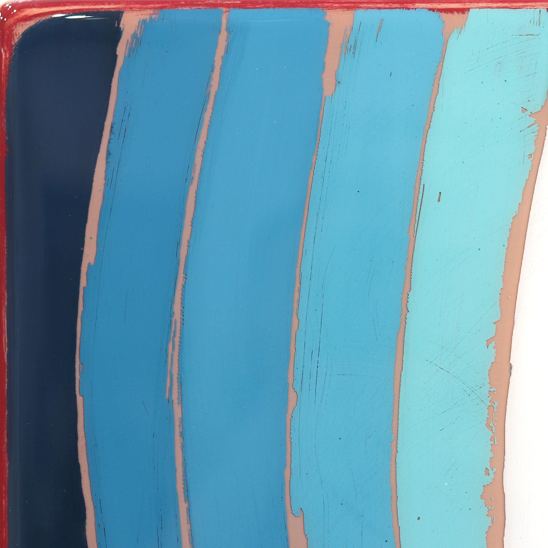 Time Zone 8 - Modern Resin Minimalist Rhythmic Geometric Abstraction Artwork For Sale 1