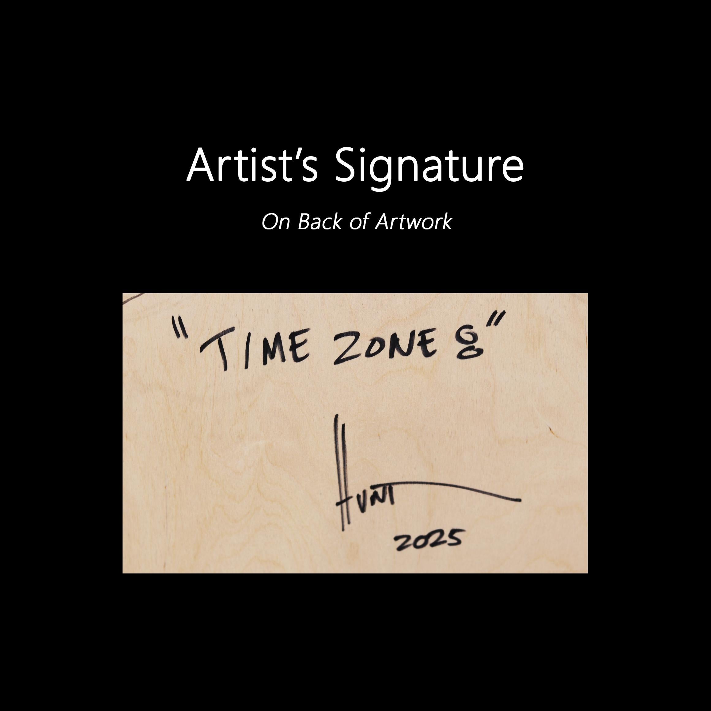 Time Zone 8 - Modern Resin Minimalist Rhythmic Geometric Abstraction Artwork For Sale 7