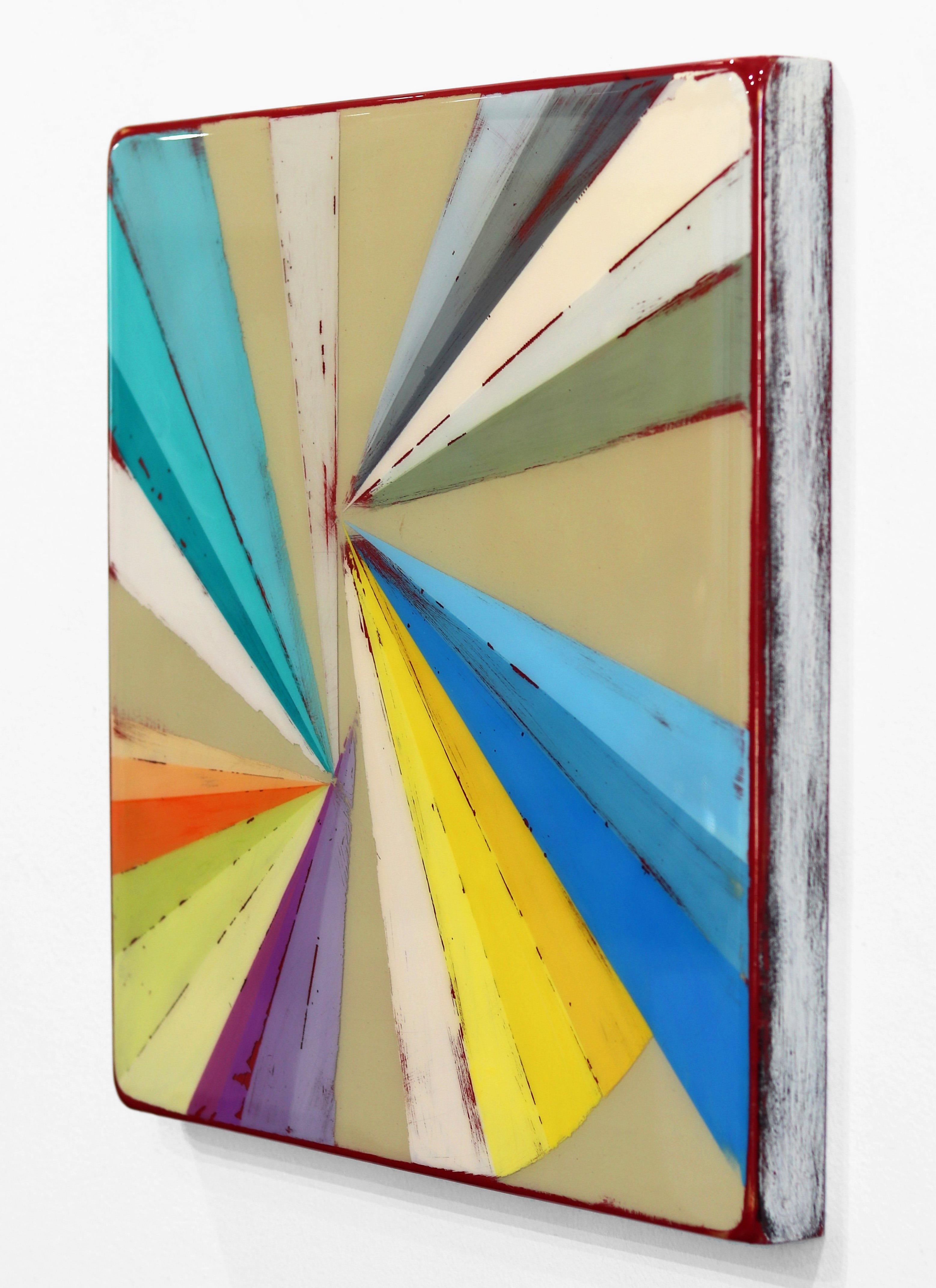 Wiggle Room 1 - Acrylic Vibrant Modern Minimalist Resin Artwork For Sale 1