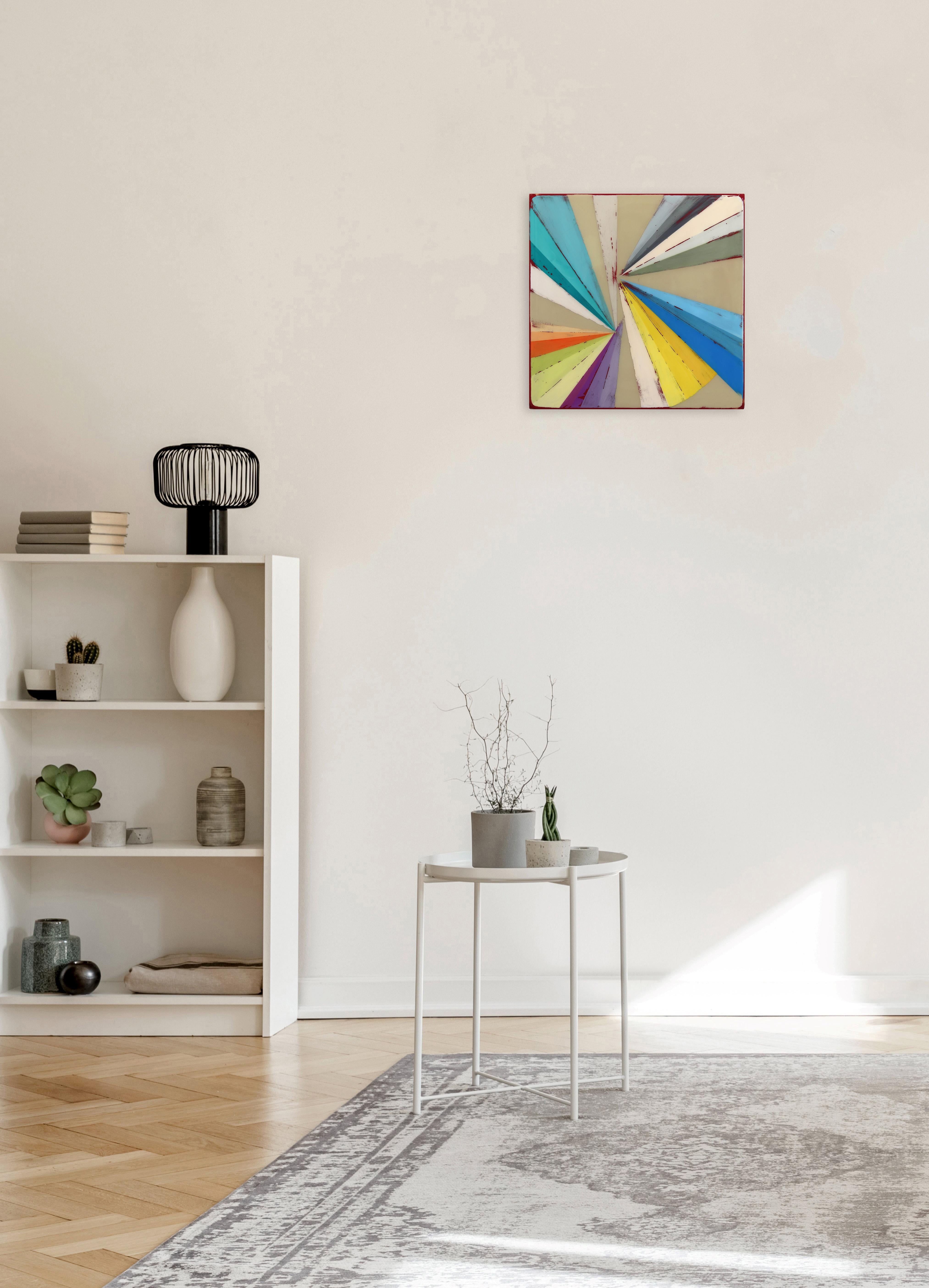 Wiggle Room 1 - Acrylic Vibrant Modern Minimalist Resin Artwork For Sale 3