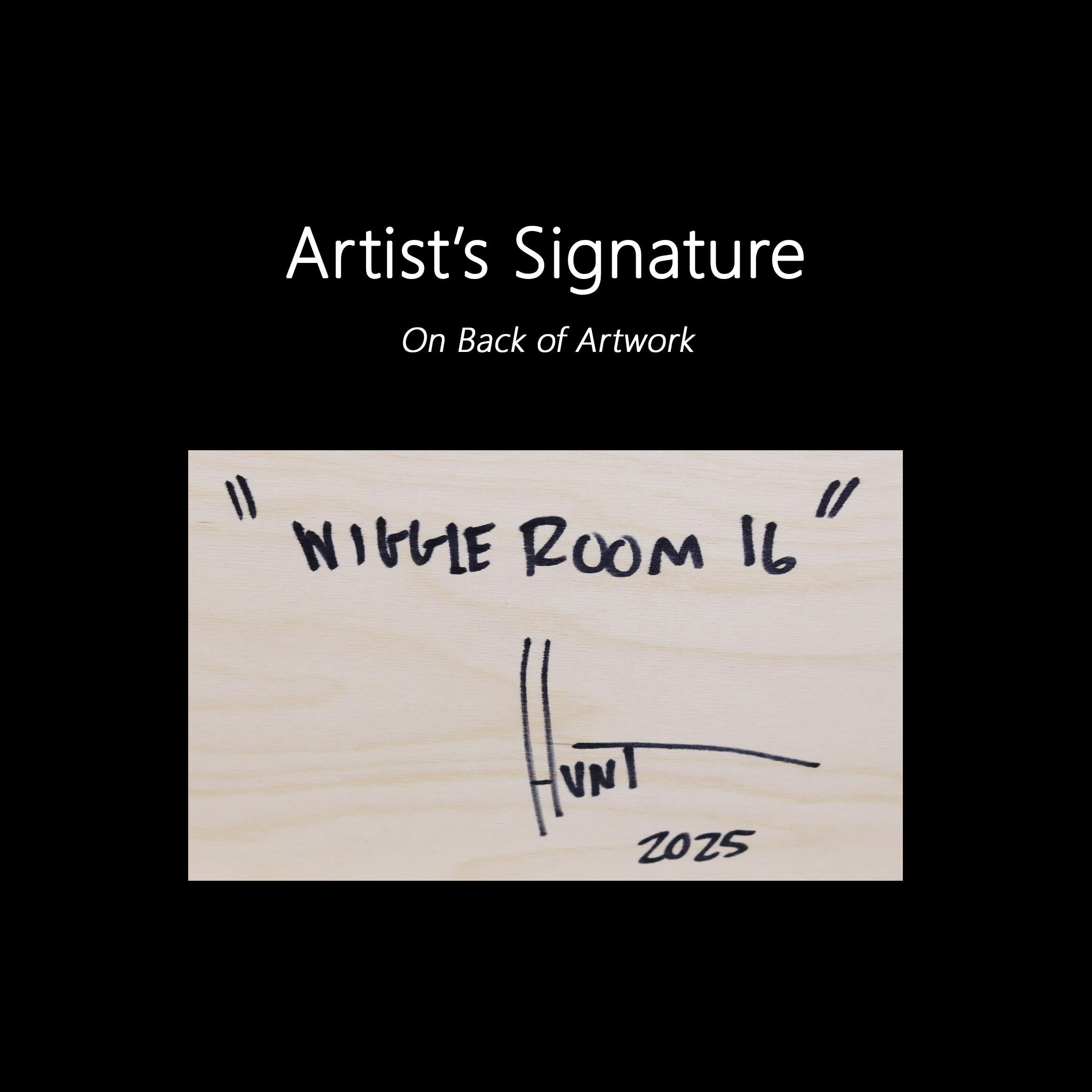 Wiggle Room 16-1 - Resina Moderna Minimalista Azul Tono Frío Gradiente Arte Abstracto en venta 6