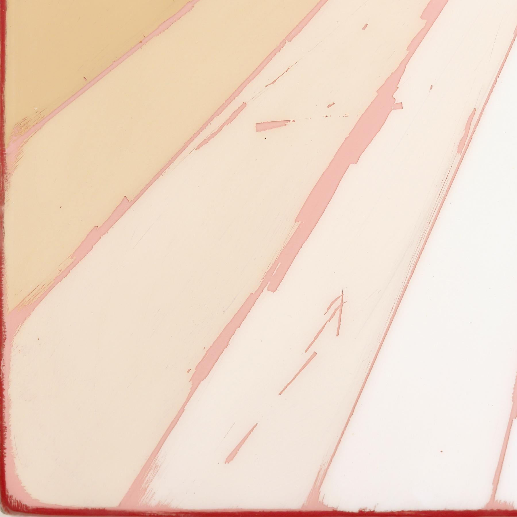 Wiggle Room 17 - Modern Resin Minimalist Brown Warm Tone Gradient Abstract Art For Sale 5